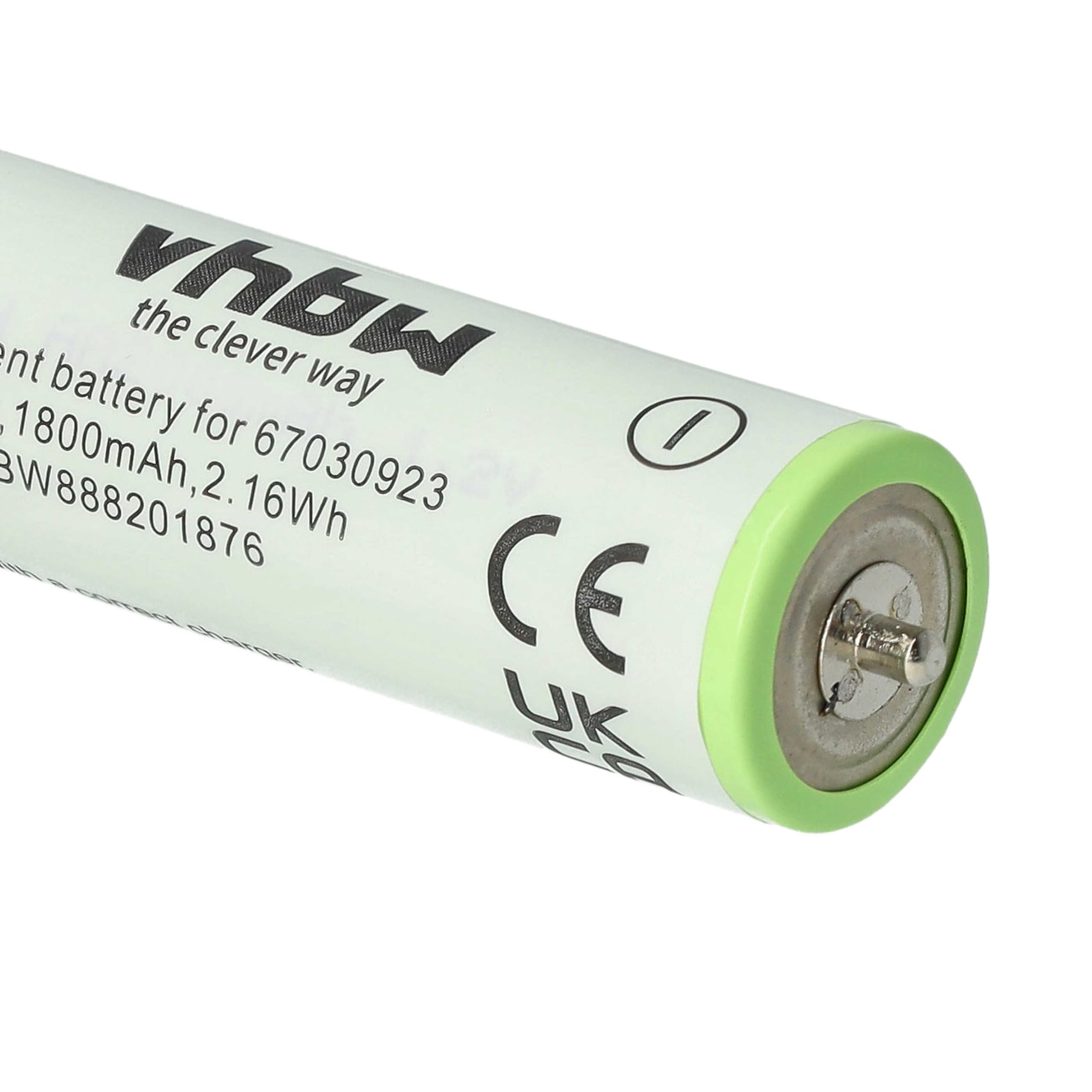 vhbw batteria rasoio Braun Series 1800mAh NiMH