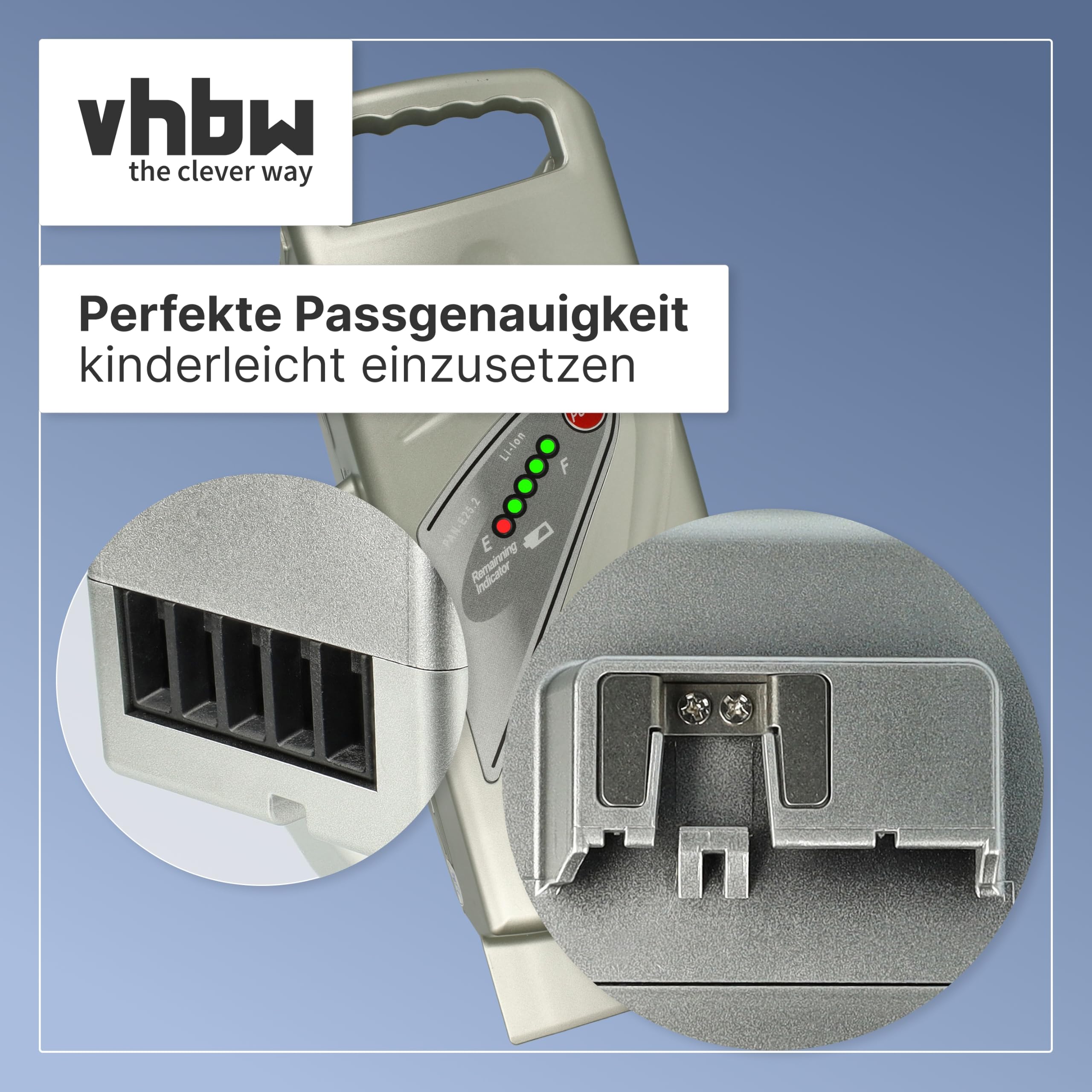 vhbw Batteria bici elettrica per Kettler 13,2Ah 25,2V grigia