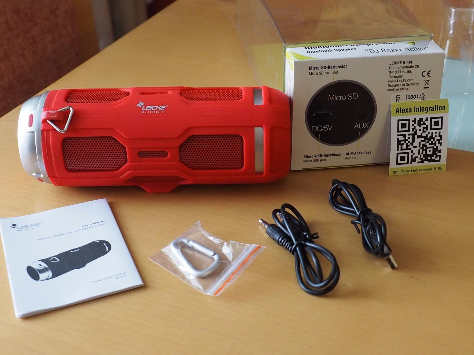 Leicke Sharon DJ Roxxx Cassa Bluetooth Rossa 10W IPX4