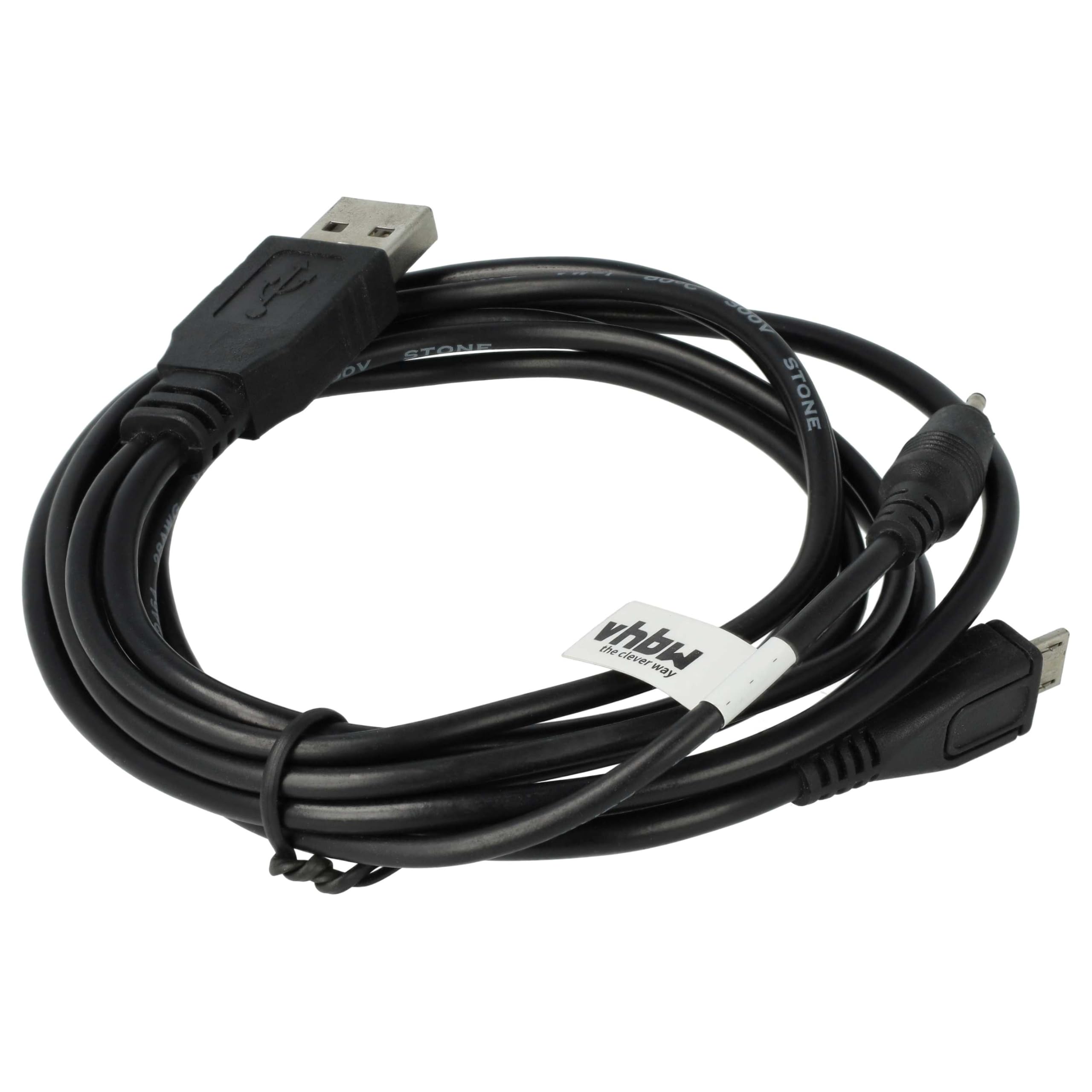 vhbw CA-126 cavo dati USB nero per Nokia