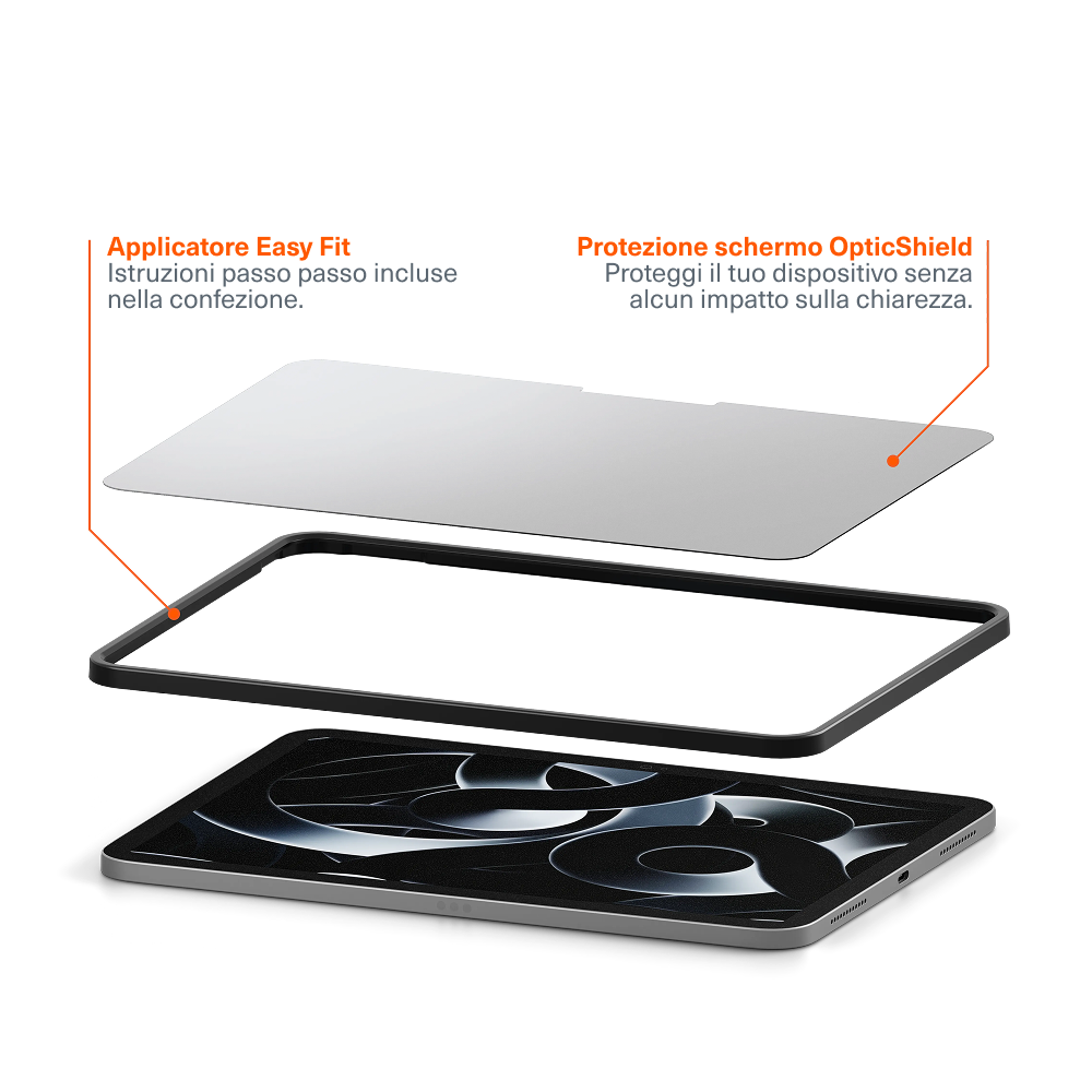 Cygnett Vetro temperato iPad Air 13 M2 pellicola antigraffio