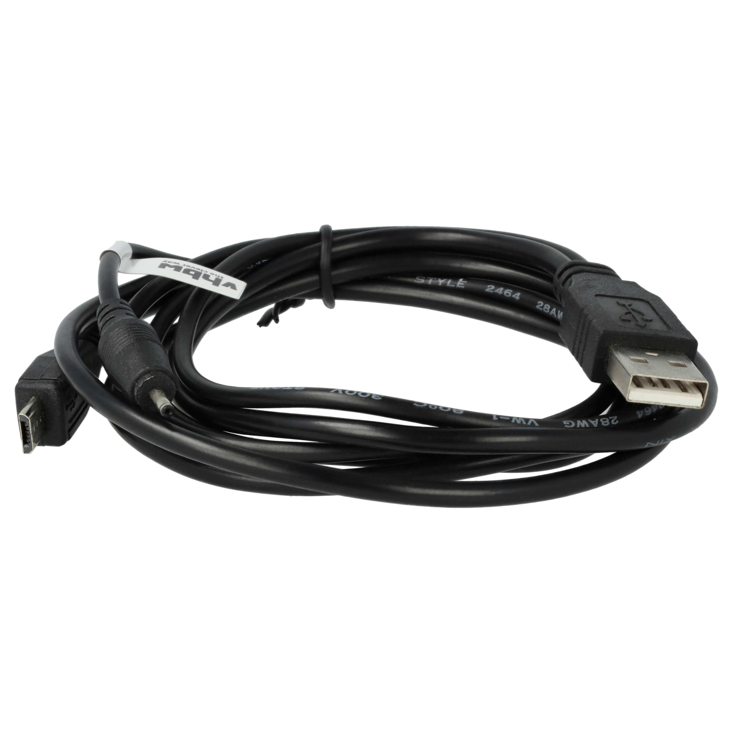 vhbw CA-126 cavo dati USB nero per Nokia