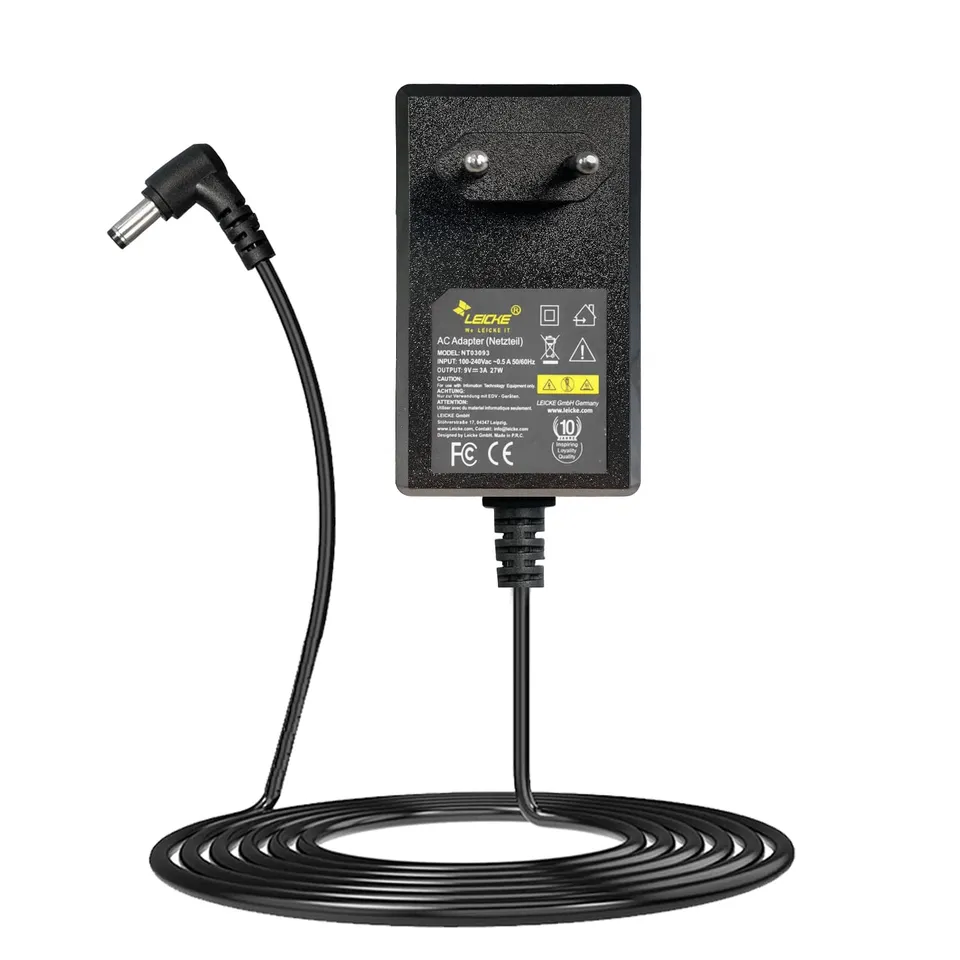 Leicke Alimentatore Universale 9V 3A 27W Spina EU