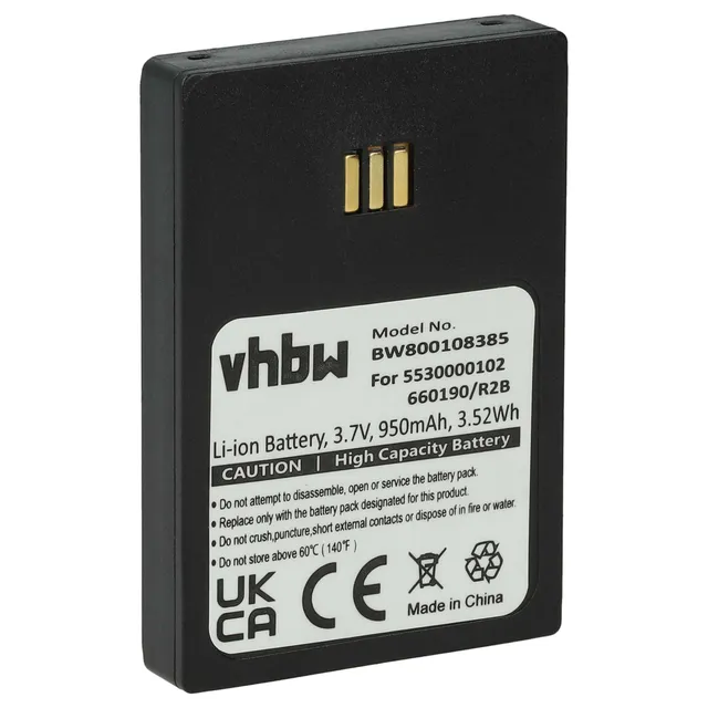 vhbw 9D62 batteria cordless telefono 950mAh Li-Ion