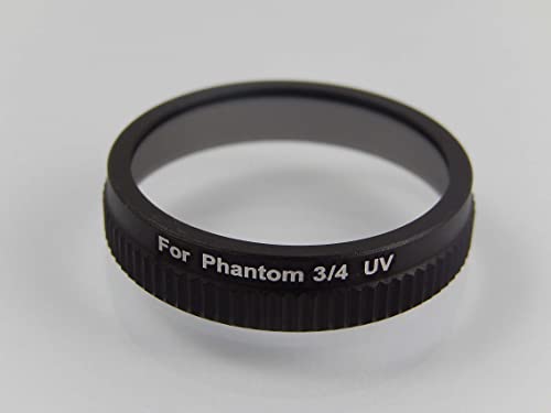 vhbw Filtro UV 33mm per DJI Phantom 3/4 Nero Protettivo