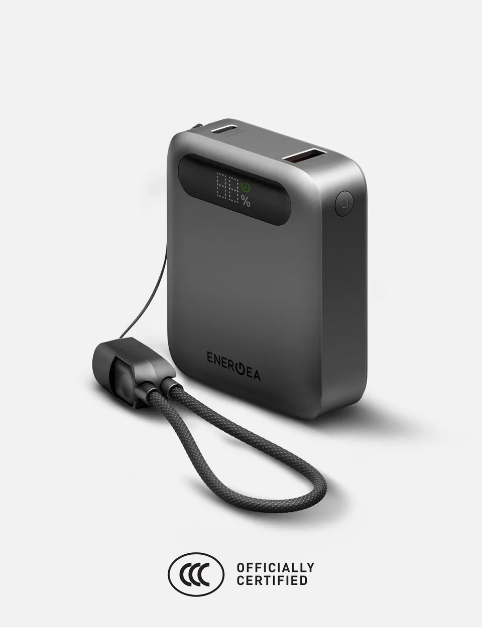 Energea ComPac Loop 10K power bank 10000mAh Gunmetal