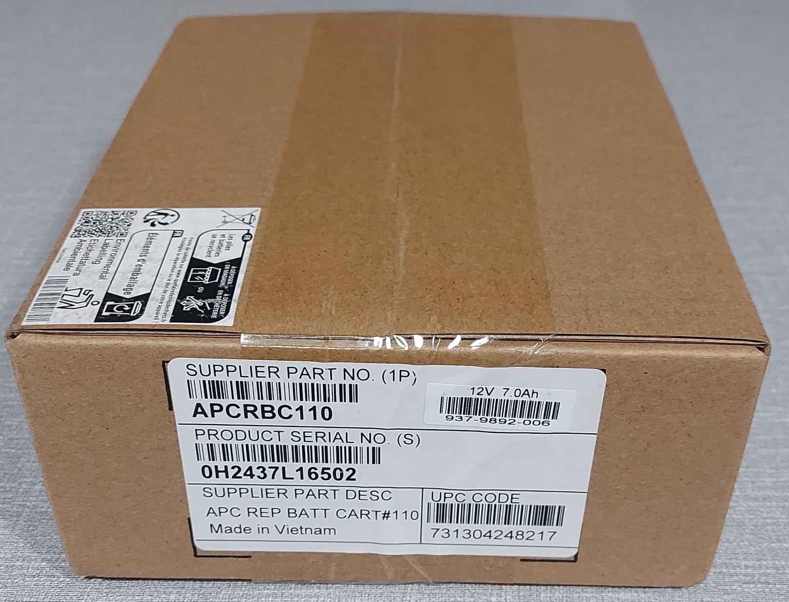 APC APCRBC110 batteria UPS ricambio per BR550GI BX700UI