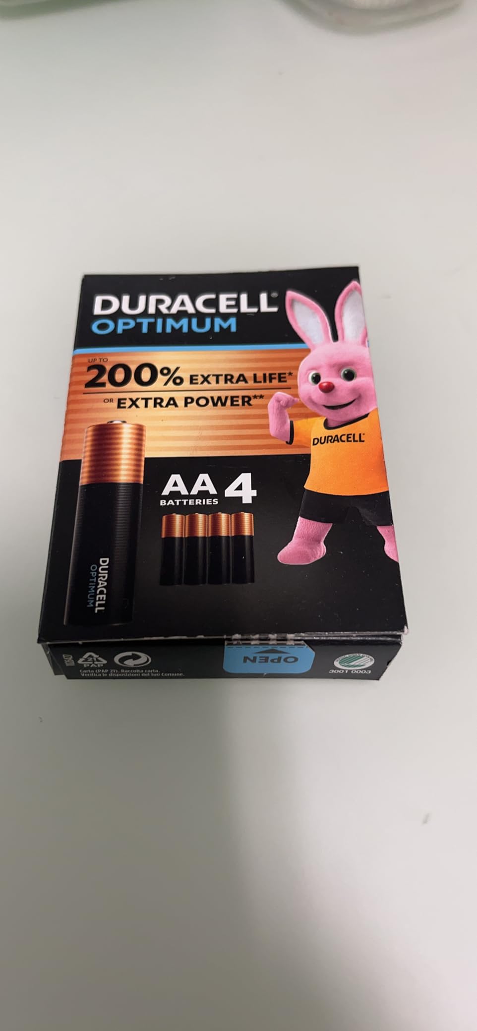 Duracell Optimum Batterie Alcaline AA Confezione da 4