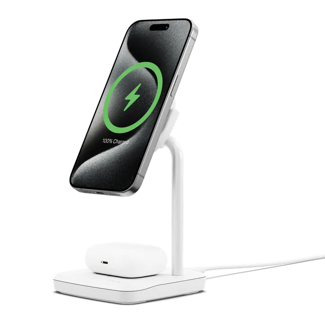 Cygnett ChargeBase caricatore wireless magnetico 15W bianco