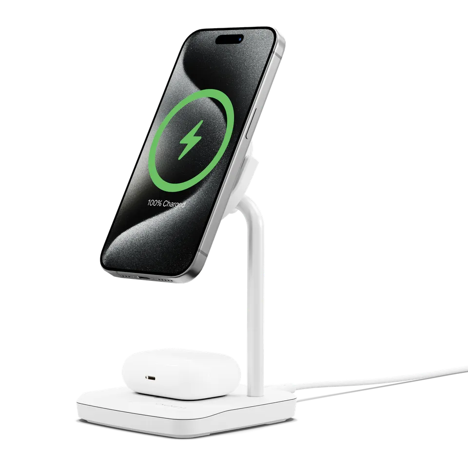 Cygnett ChargeBase caricatore wireless magnetico 15W bianco