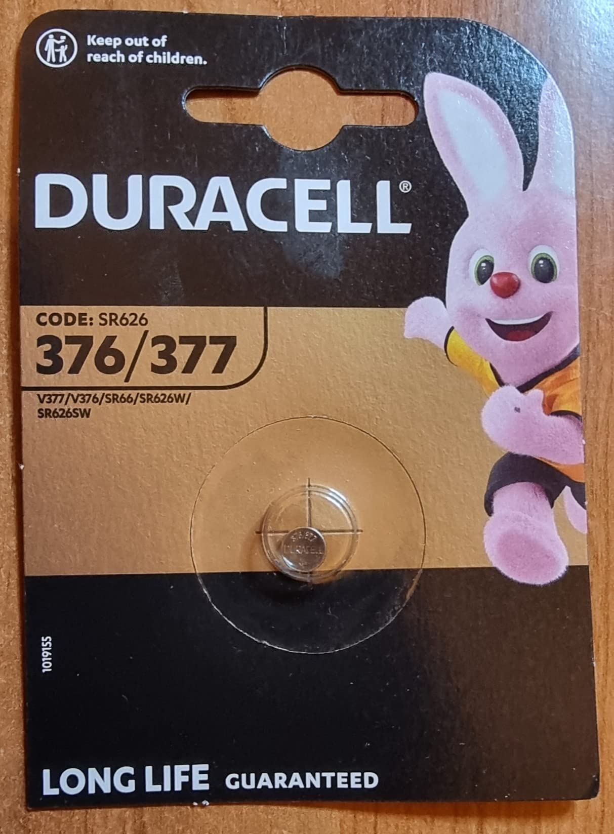 Duracell 377 SR626SW Pila orologio argento 2 pezzi