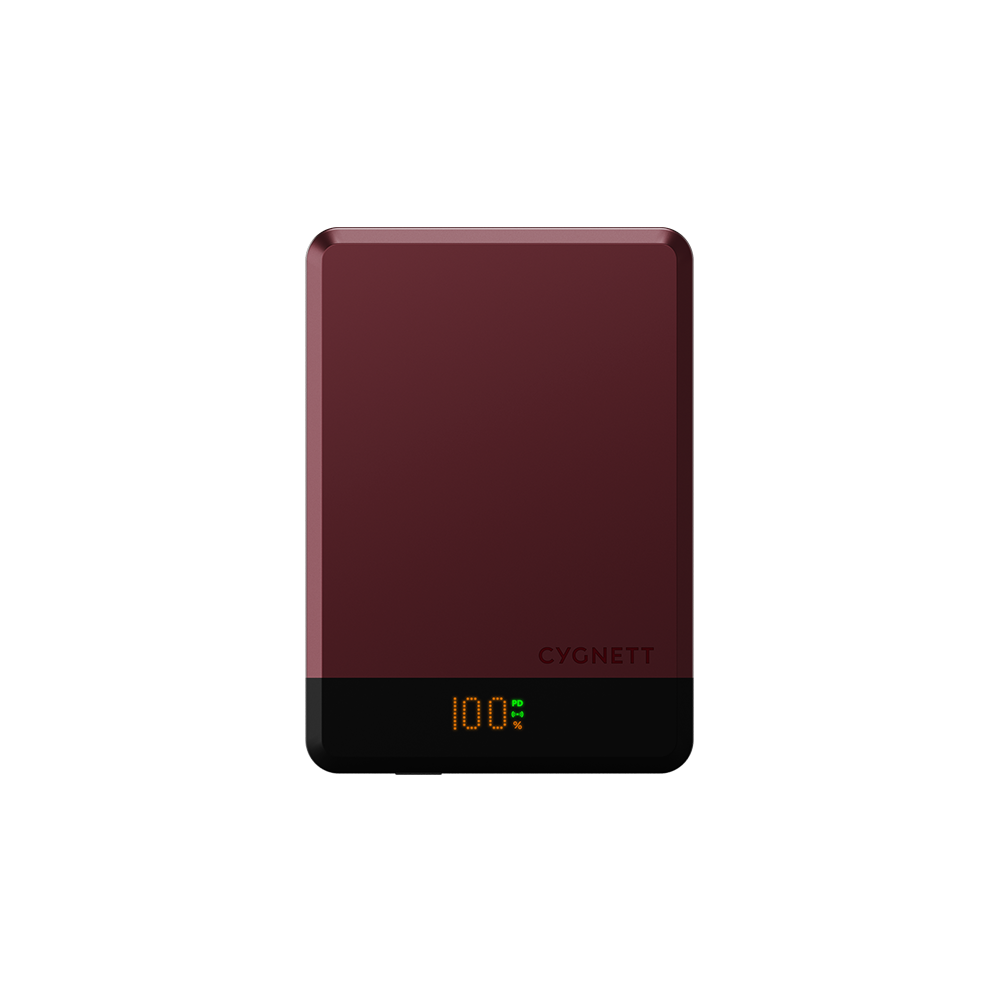 Cygnett Power bank magnetico wireless 5000mAh 10W ciliegia