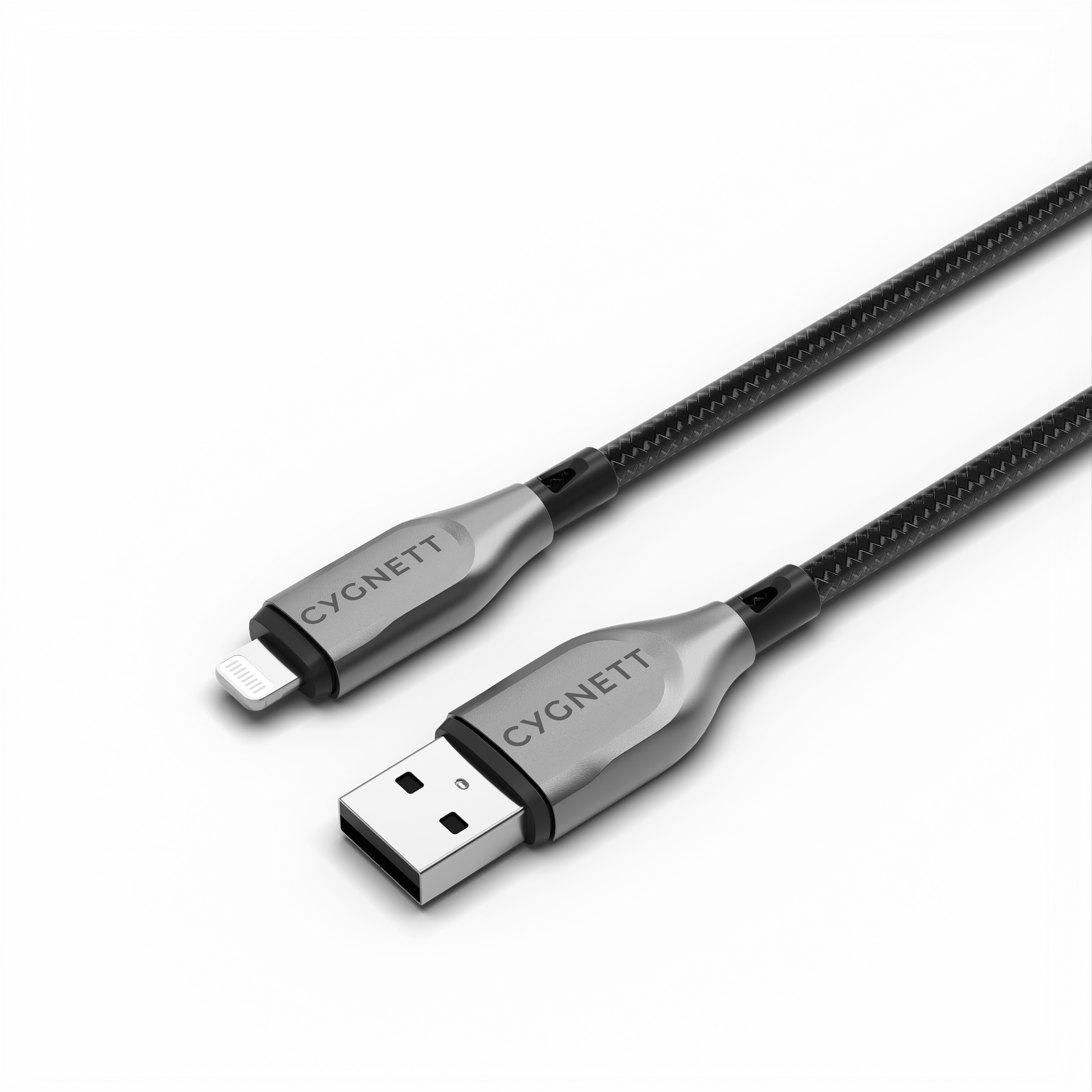 Cygnett Armoured cavo Lightning USB-A 2m nero 12W