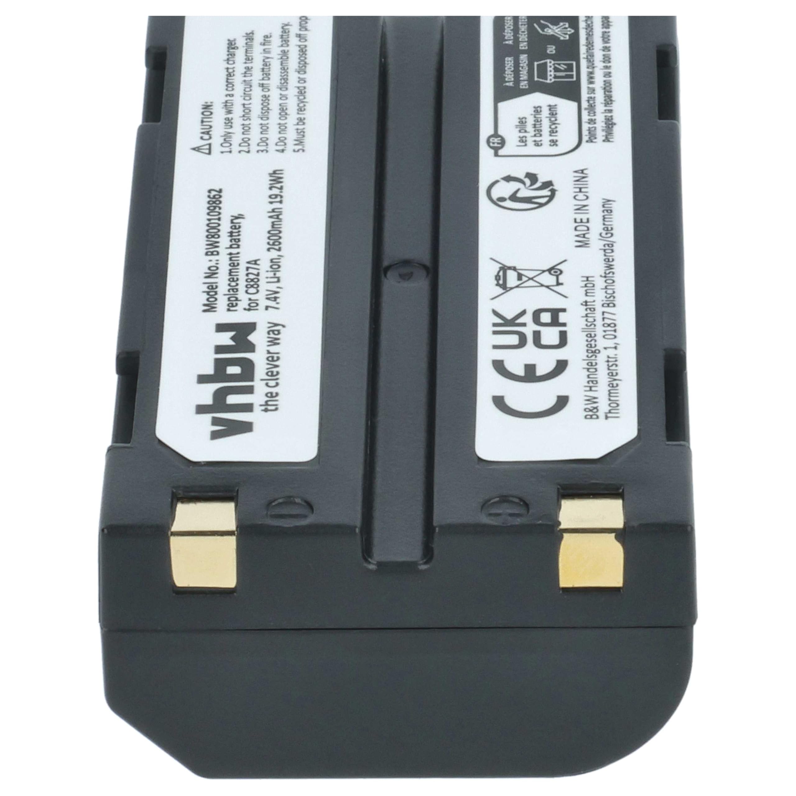 vhbw Batteria per Moli MCR-1821I fotocamera 2600mAh Li-Ion