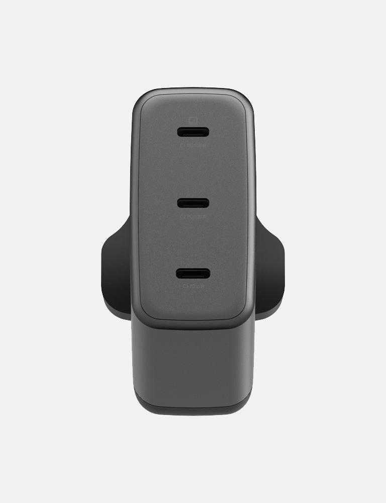 ENERGEA AmpCharge GaN100 Caricatore Muro 3 USB-C Gunmetal