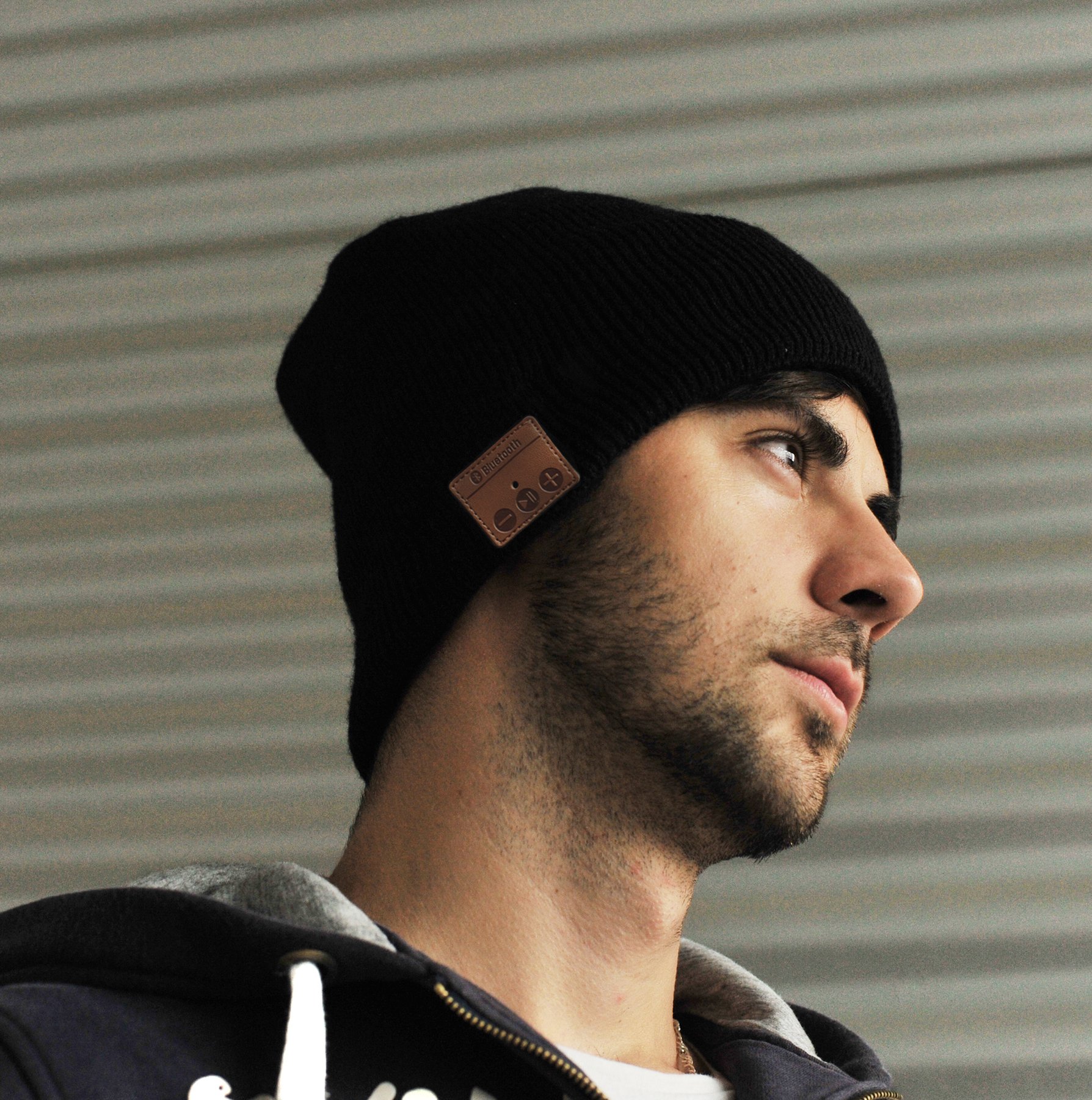 Leicke Sharon Berretto bluetooth uomo con cuffie lavabile