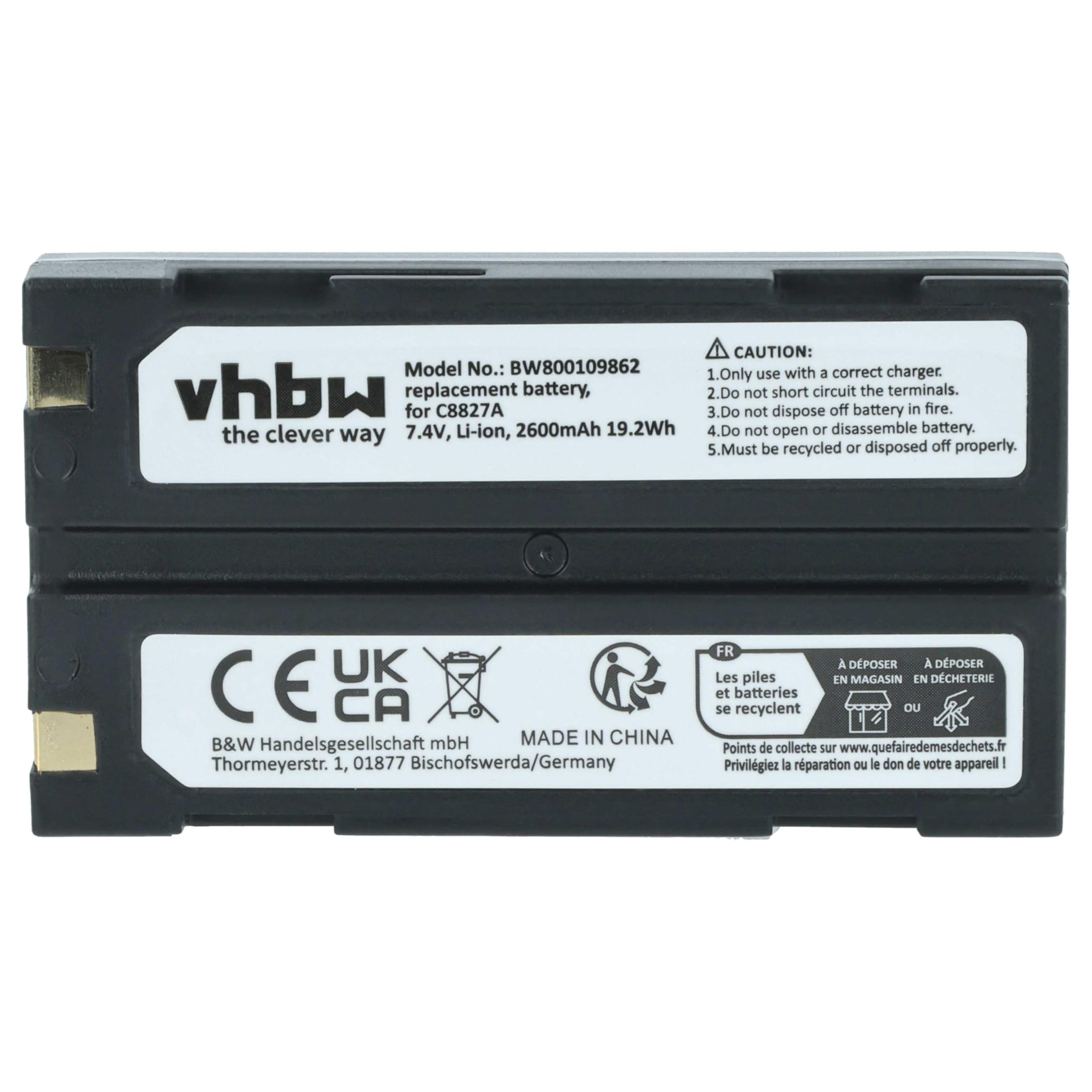 vhbw Batteria per Moli MCR-1821I fotocamera 2600mAh Li-Ion