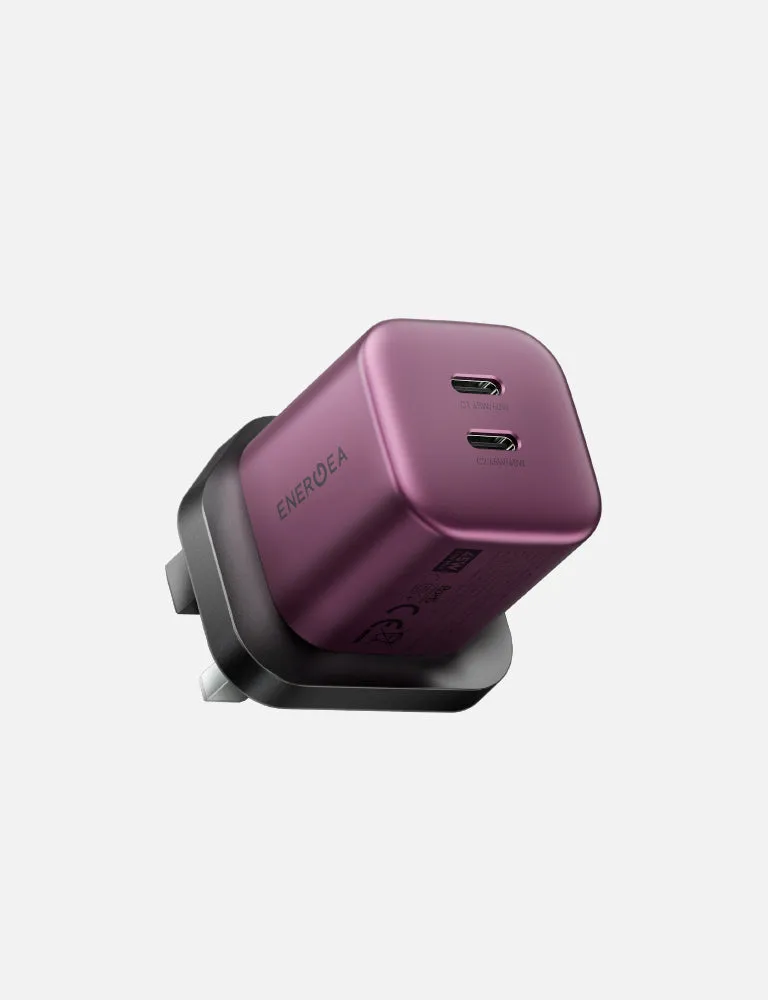 Energea AmpCharge 45 2C AVS caricatore muro Dark Cherry 45W