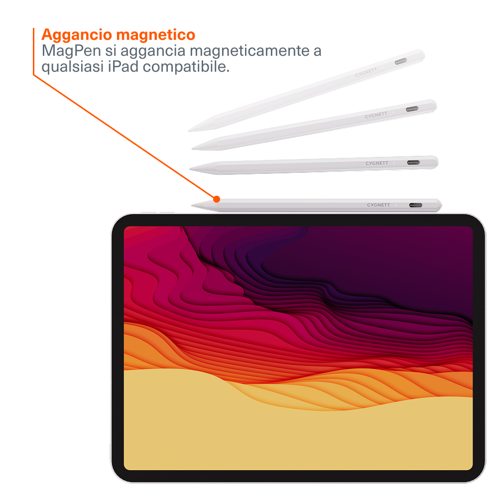 Cygnett FindPen Stylus iPad con Dov’è Bianco USB-C