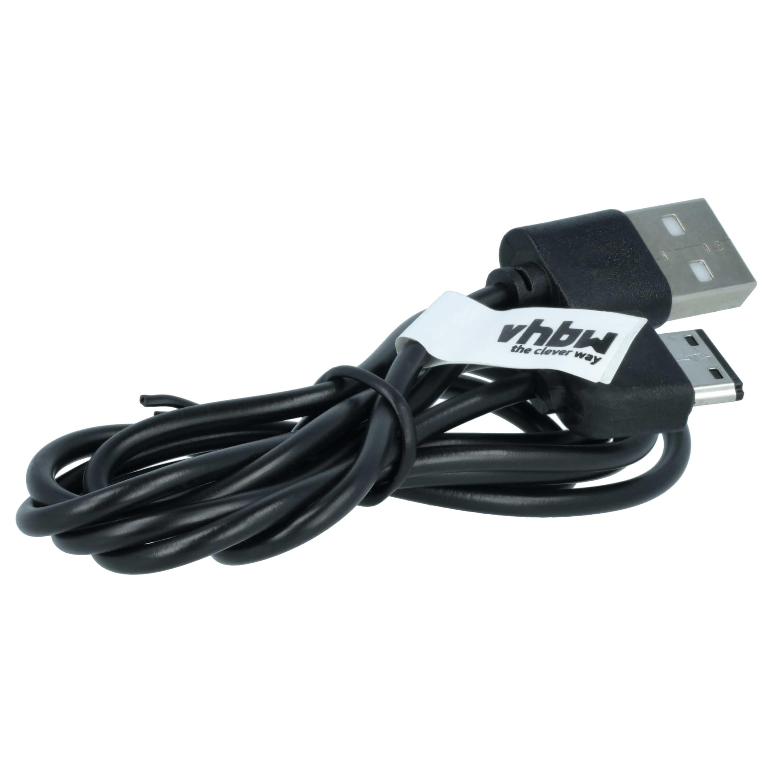 vhbw APCBS10 cavo dati USB Samsung SGH-E1150 nero 100cm