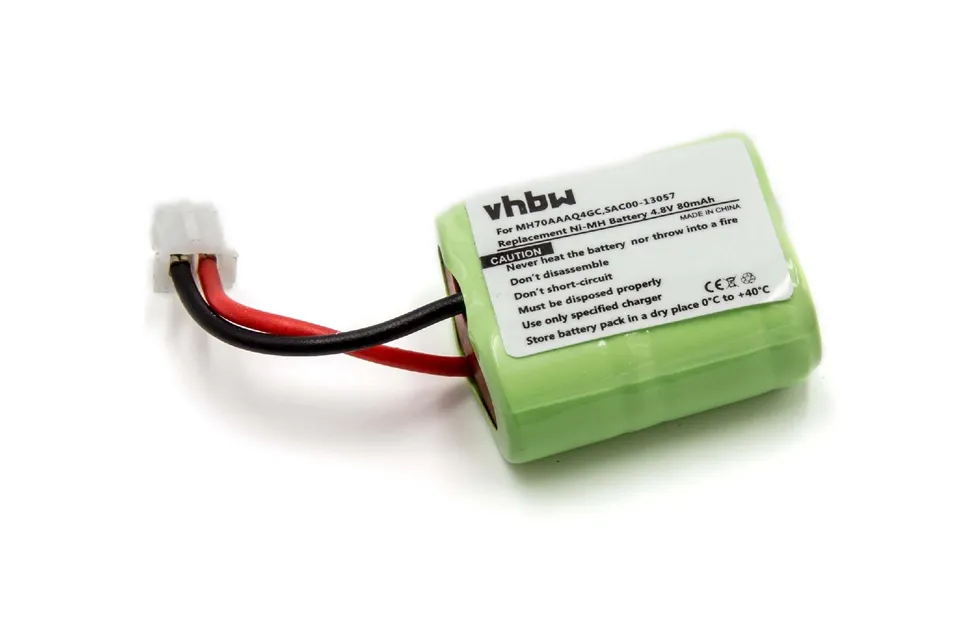 vhbw MH70AAAQ4GC batteria collare cani 80 mAh NiMH