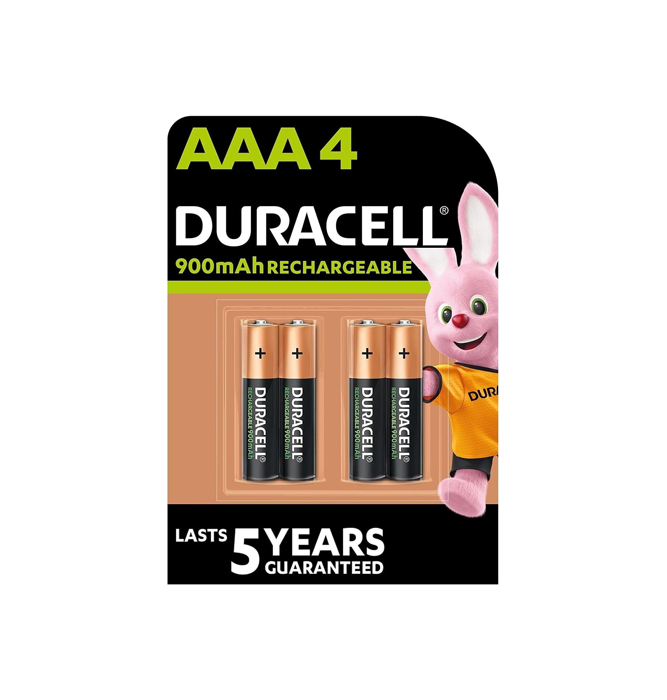 Duracell HR03 DX2400 pile ricaricabili AAA 4 pezzi 900 mAh