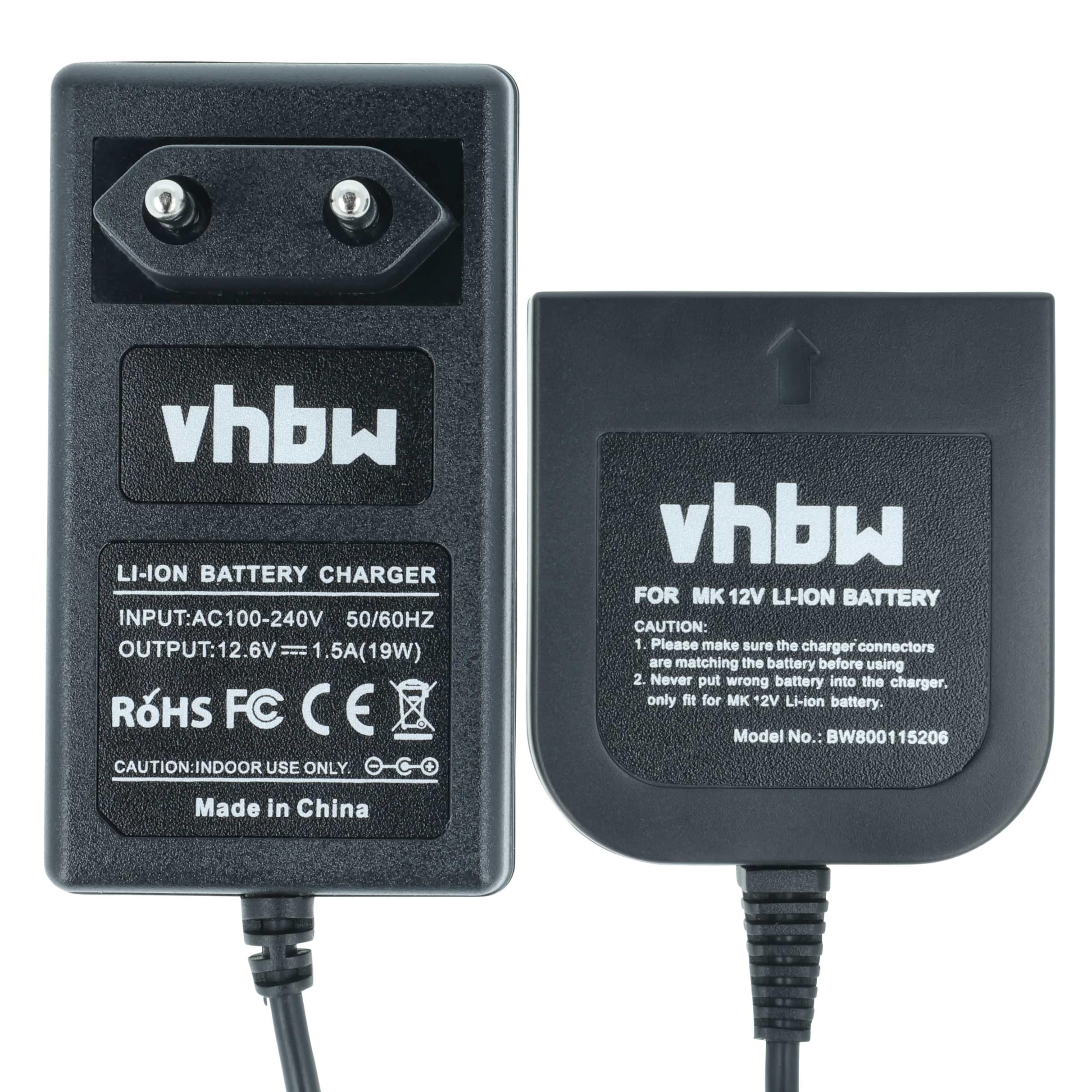 vhbw caricabatterie utensili 12V per Makita BL1041B-2