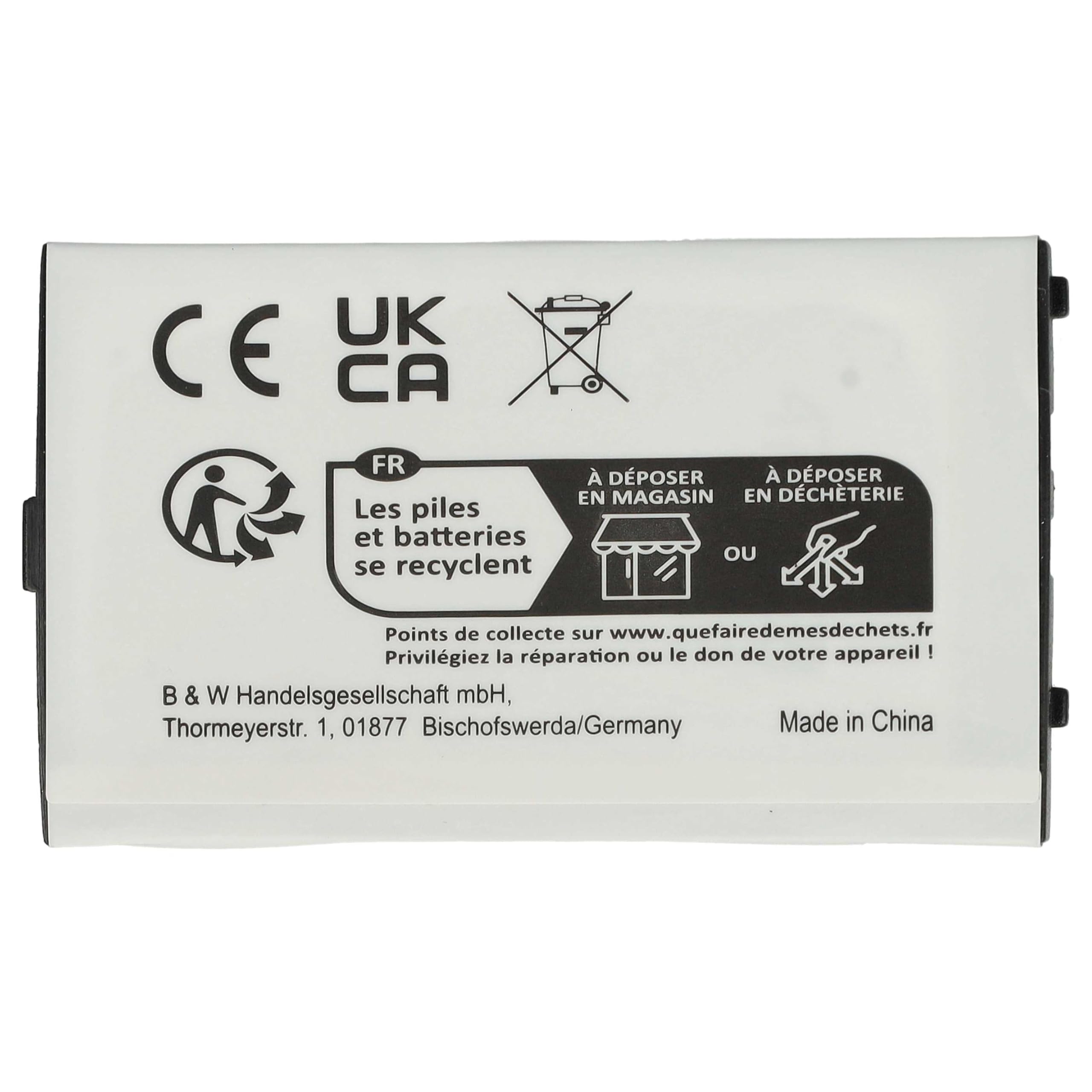 vhbw Batteria Console Gameboy Advance SP AGS-101 800mAh