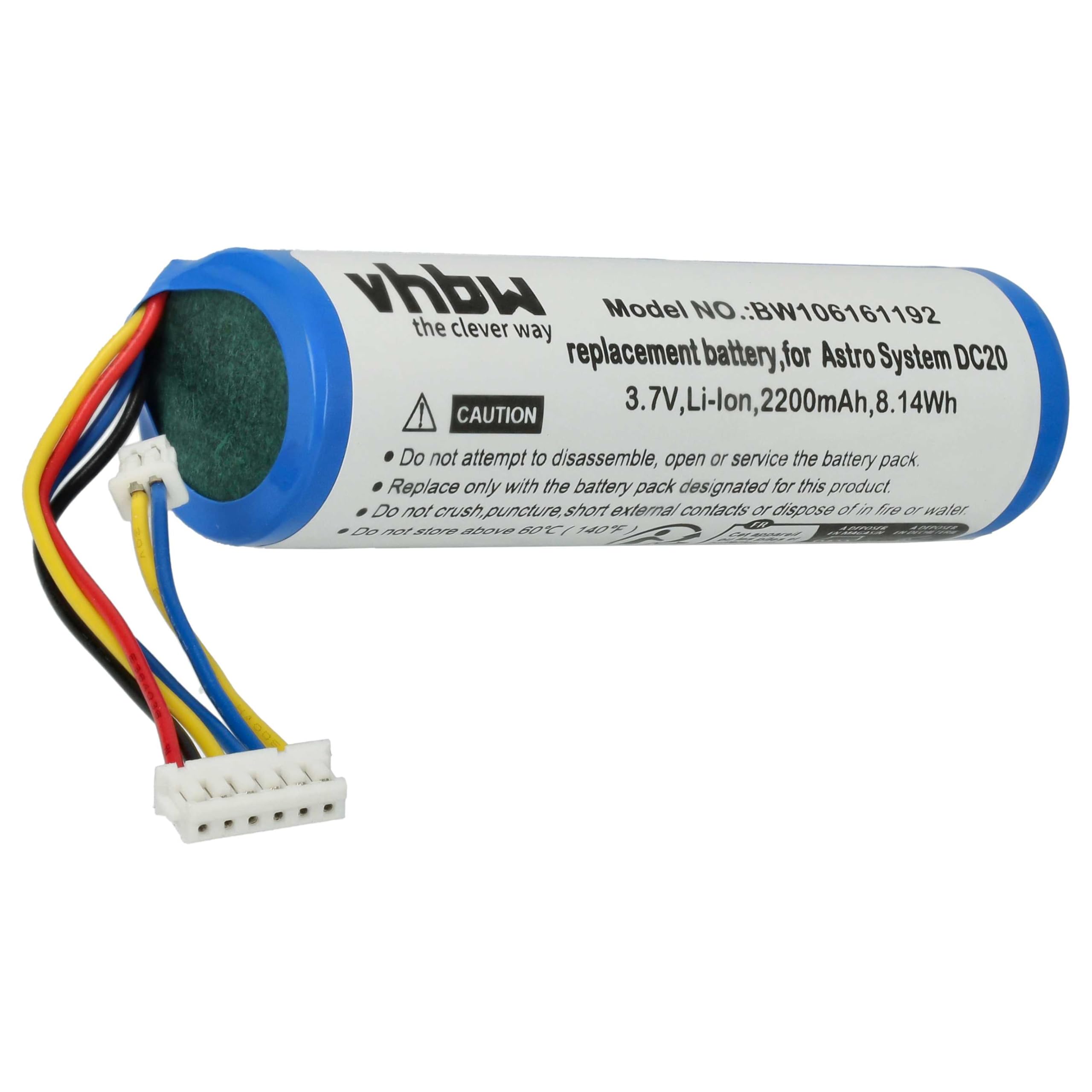 vhbw Batteria 2600mAh per Garmin Astro 320 collare cani Li-Ion
