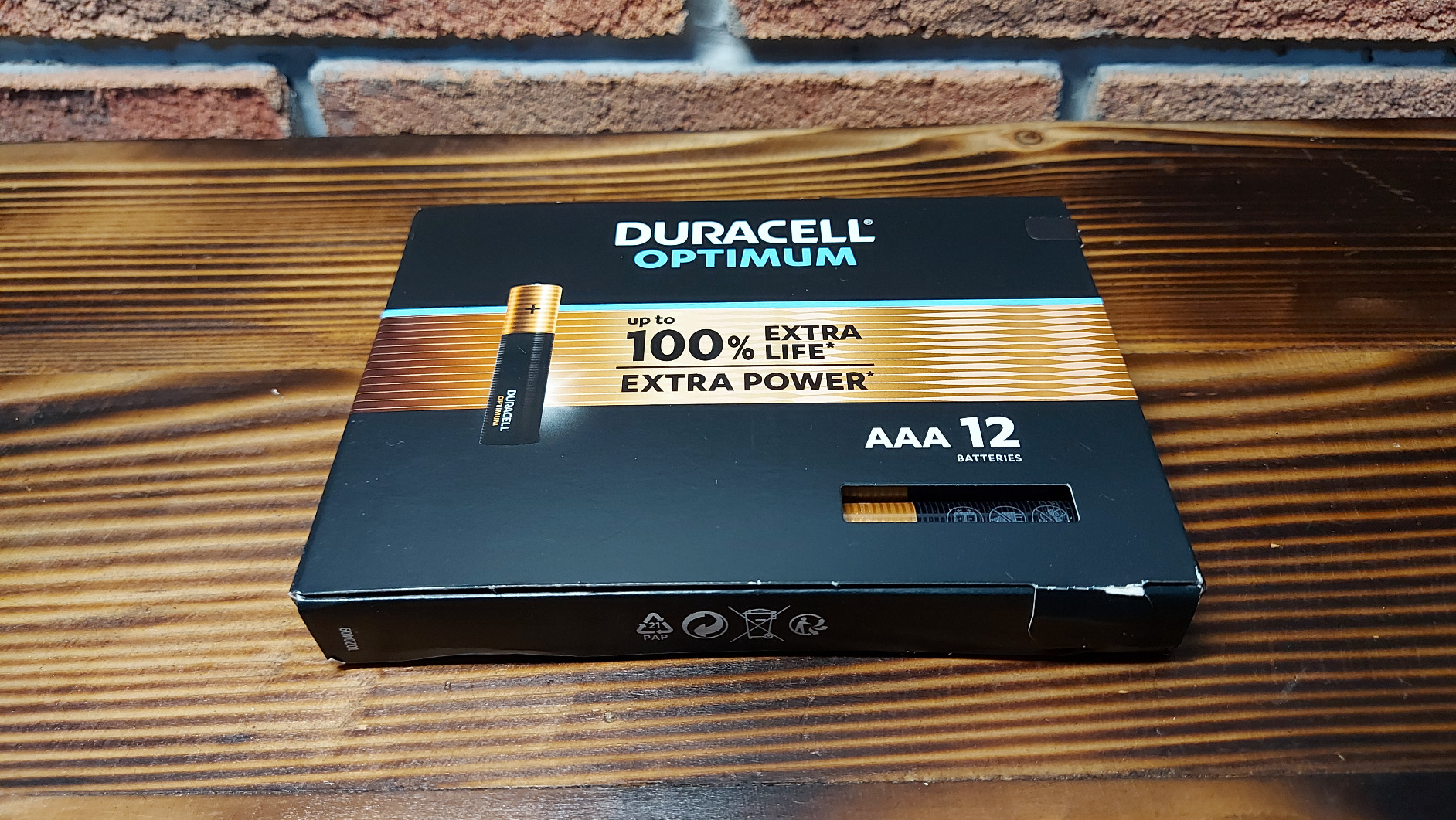 Duracell Optimum AAA batterie alcaline 12 pezzi power boost