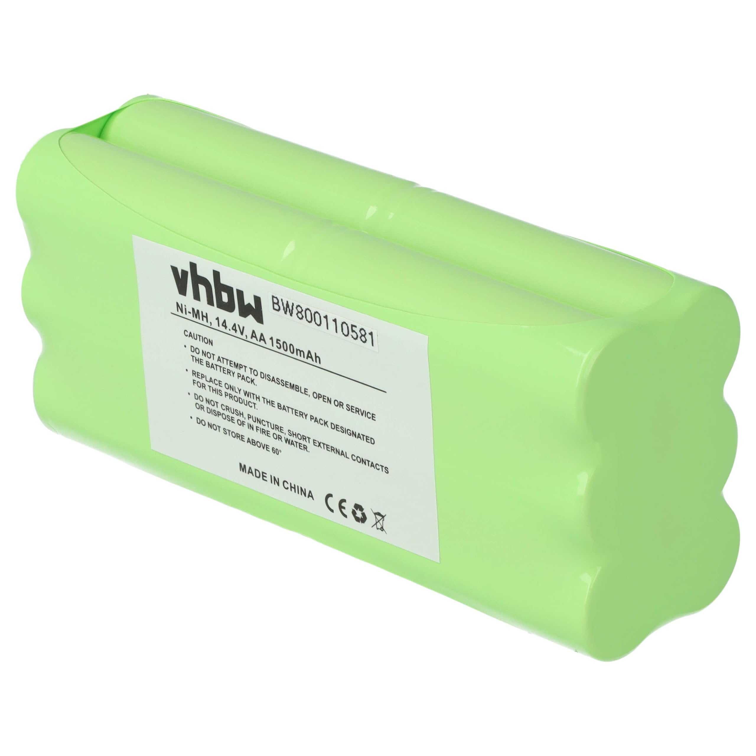 vhbw Batteria Puck M610 robot 14,4 V 1500 mAh