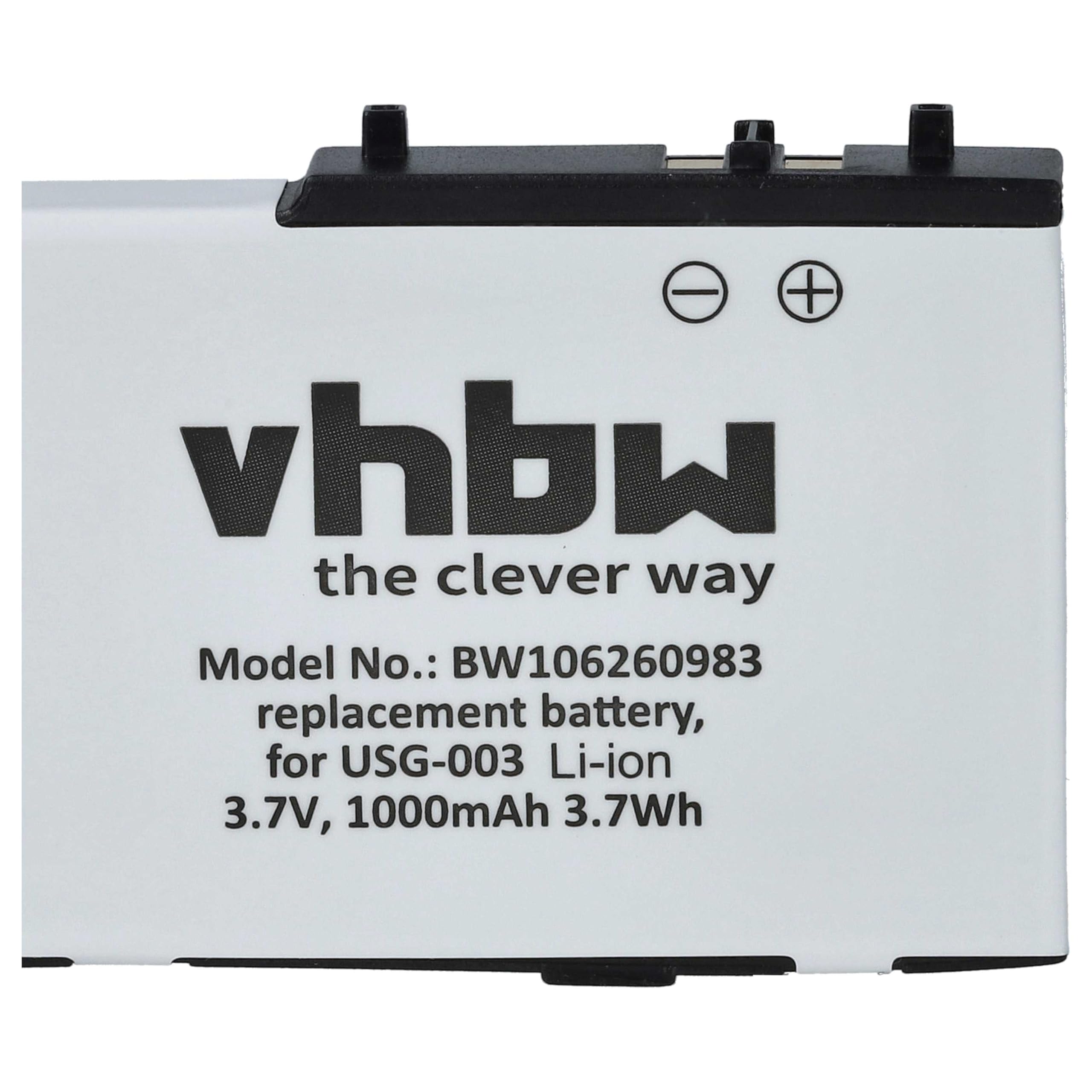 vhbw Batteria USG-001 per Nintendo DS Lite 900mAh Li-Ion