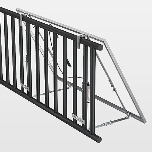 Leicke Supporto pannello solare balcone alluminio lungo
