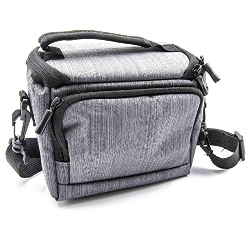 vhbw Borsa Fotocamera Canon EOS 100D/1200D Grigia Poliestere