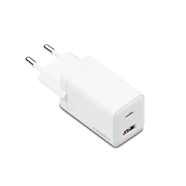Cygnett PowerPlus Caricatore Muro 45W 2 Porte Bianco