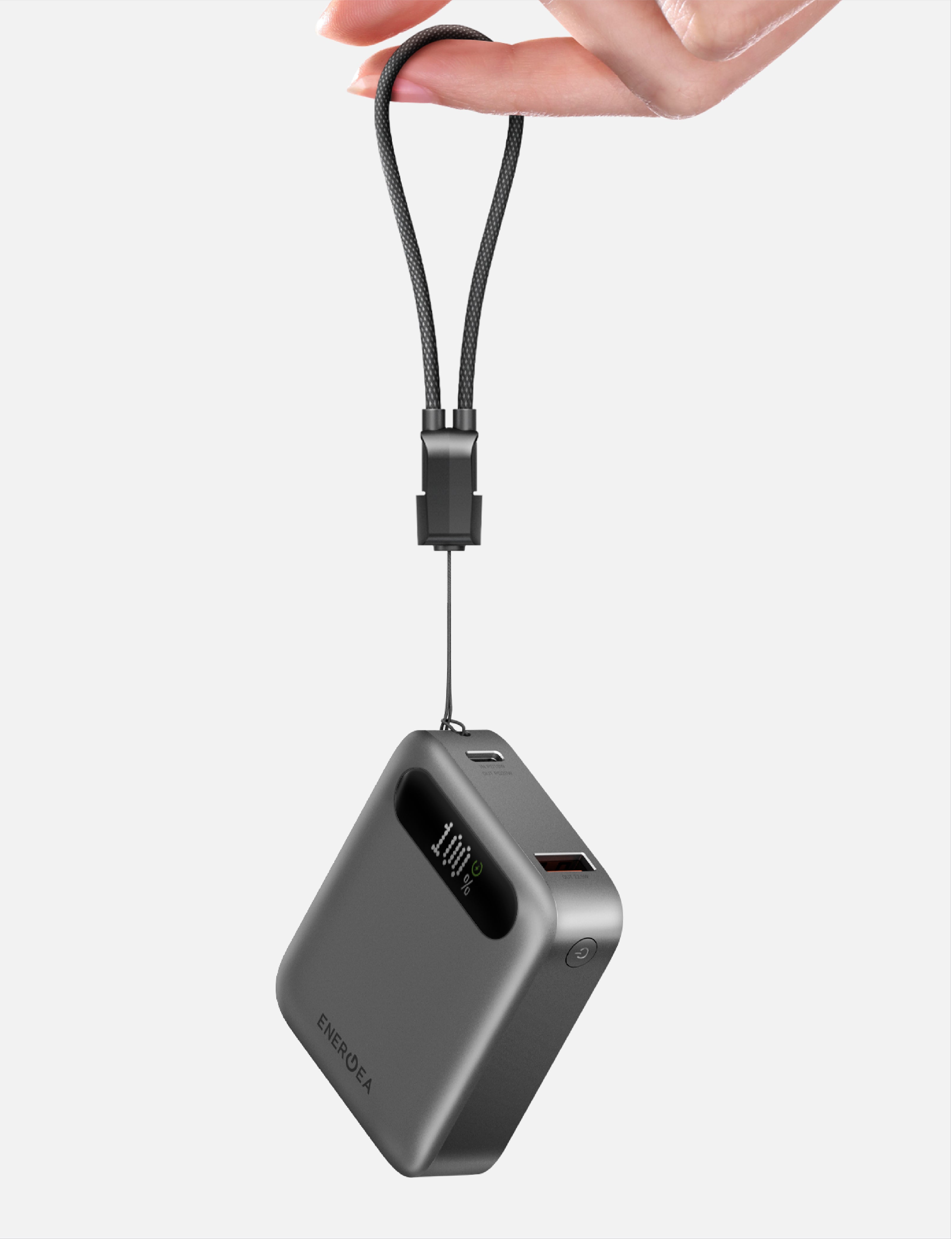 Energea ComPac Loop 10K power bank 10000mAh Gunmetal