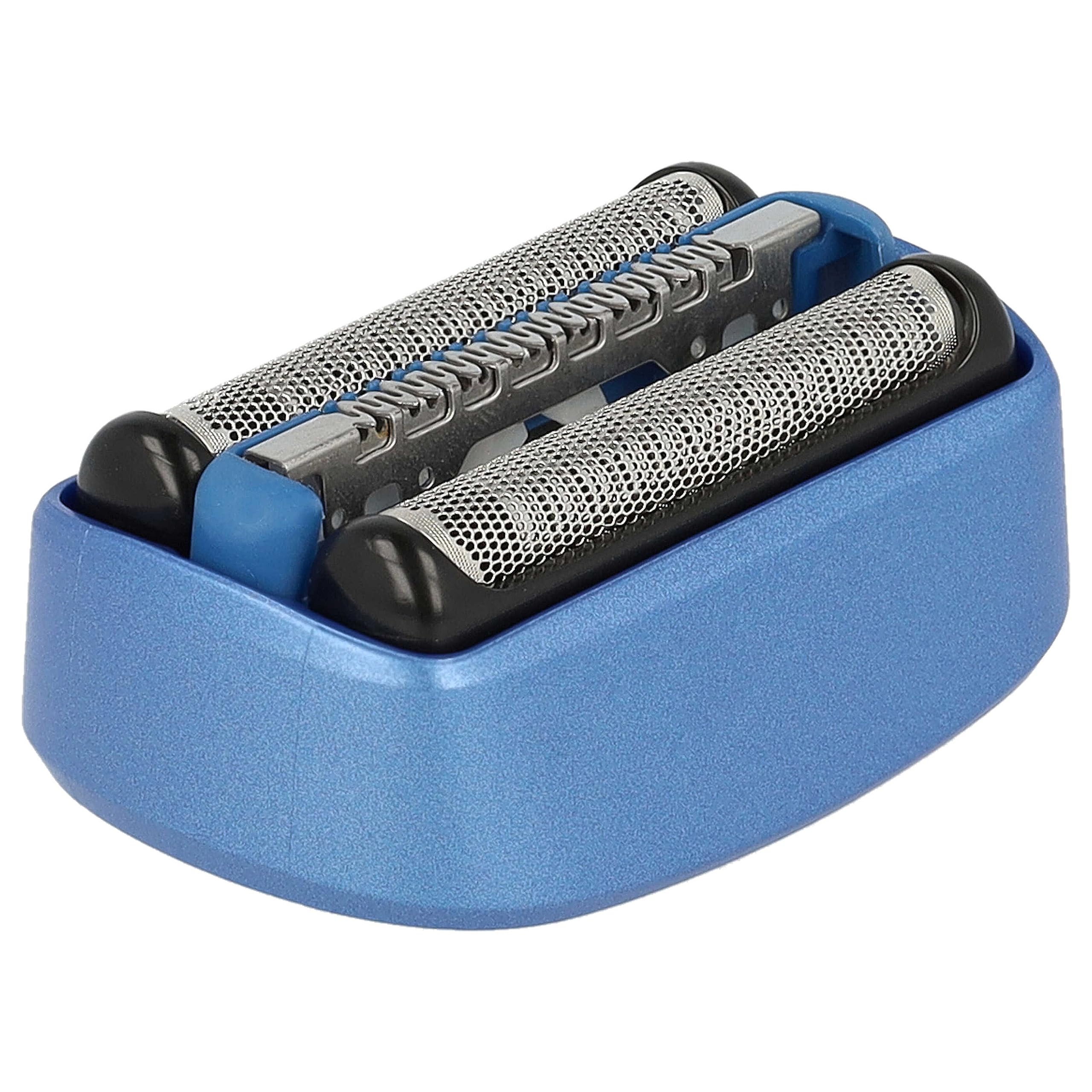 vhbw Testina per Braun CoolTec CT2CC CT3CC nero blu