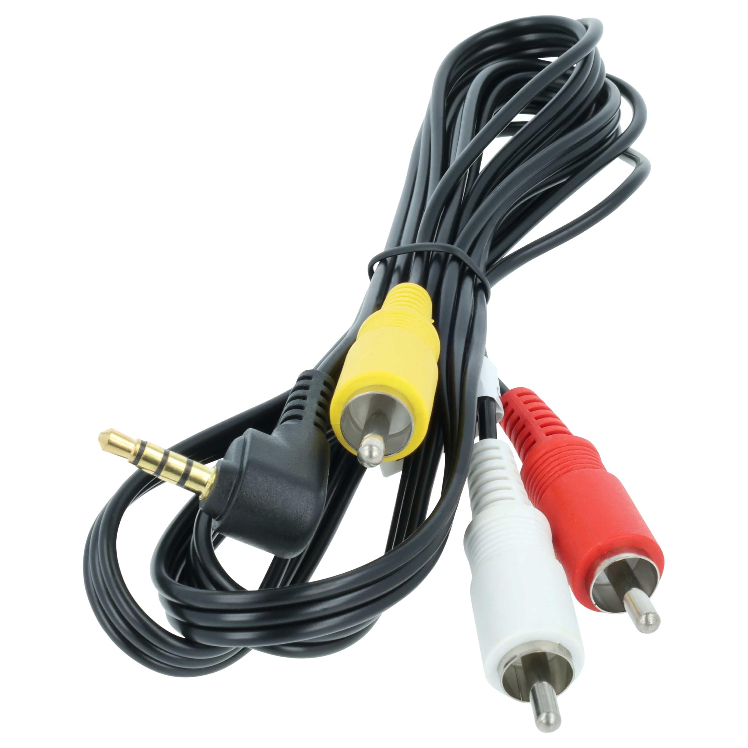 vhbw STV-250N cavo AV per Canon DC220 nero 150 cm