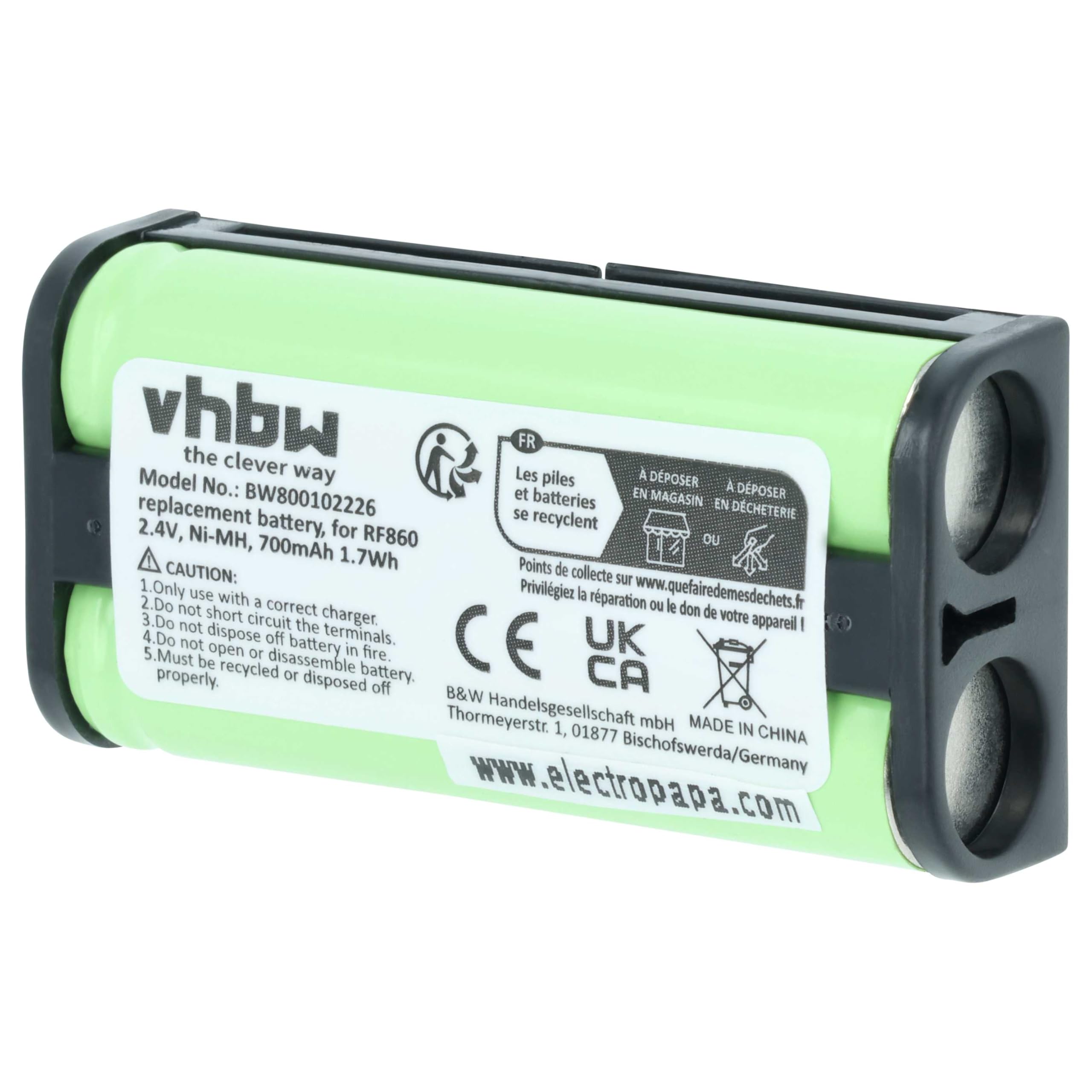 vhbw Batteria Cuffie Wireless Sony BP-HP550-11 700mAh