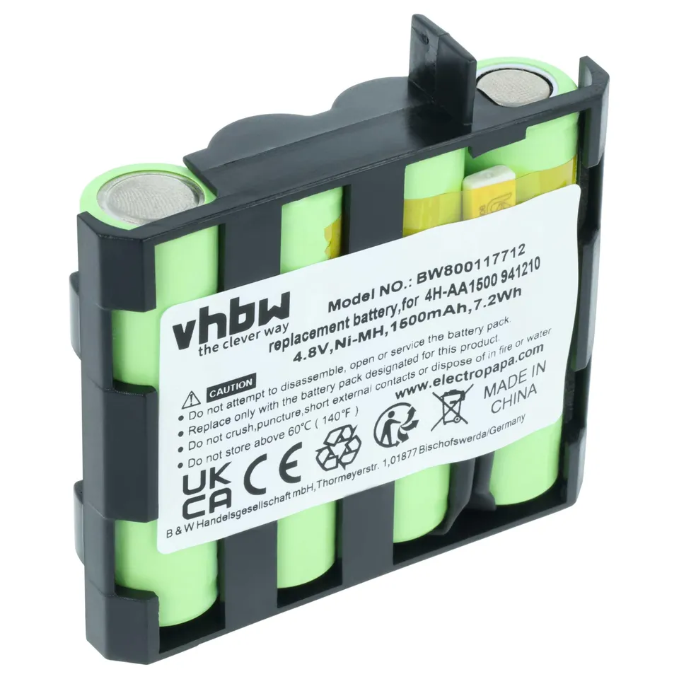 vhbw Batteria per Compex Fit 1.0 1500mAh NiMH