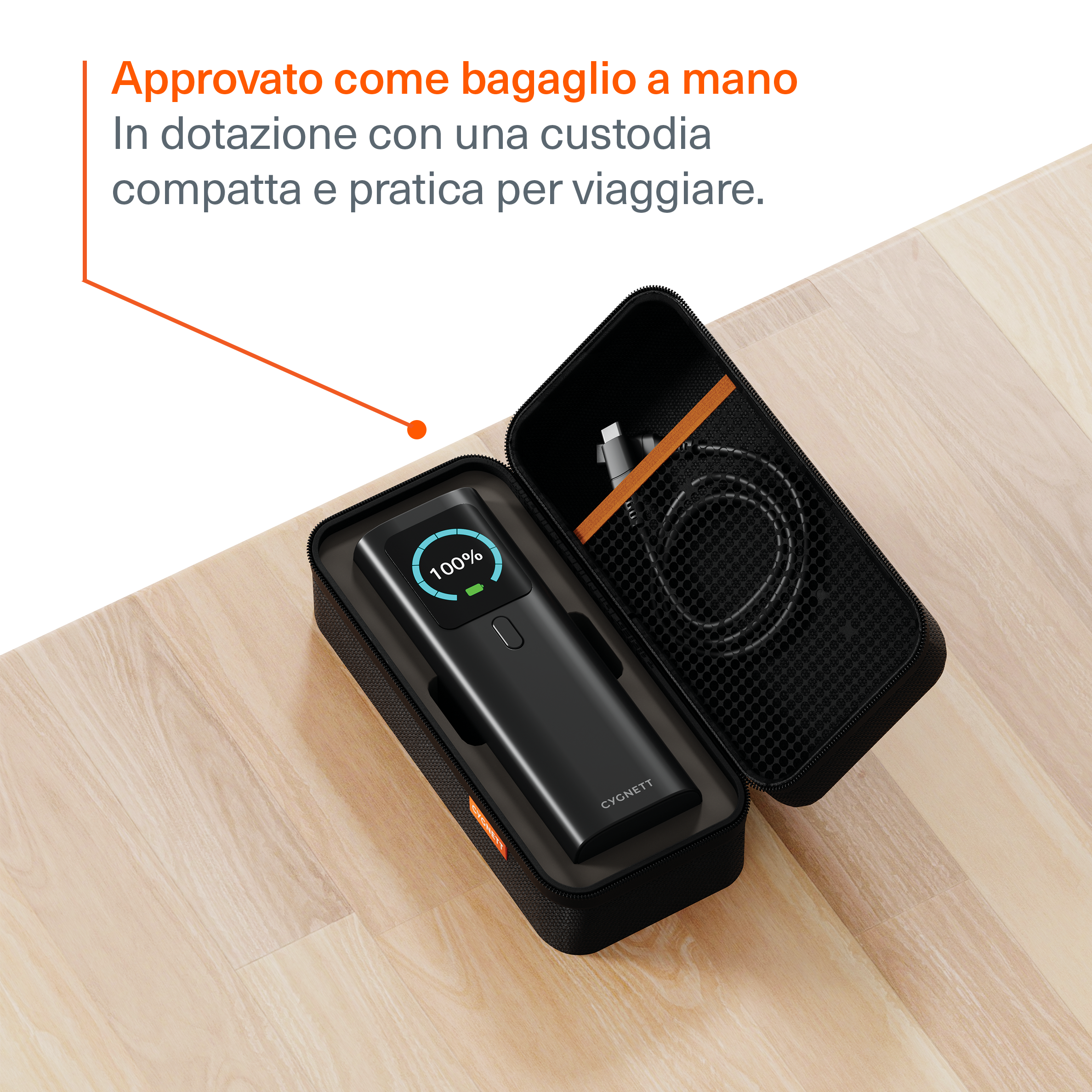 Cygnett HighPWR power bank laptop 27000mAh nero 148W custodia