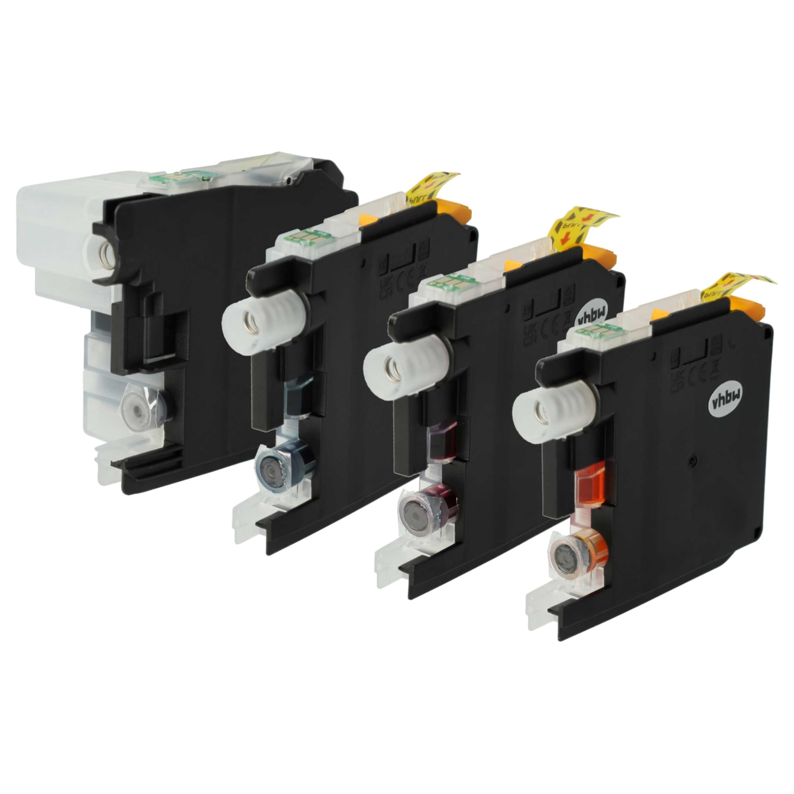 vhbw 4x Cartucce stampante Brother MFC-J985DW LC22U CMYK chip