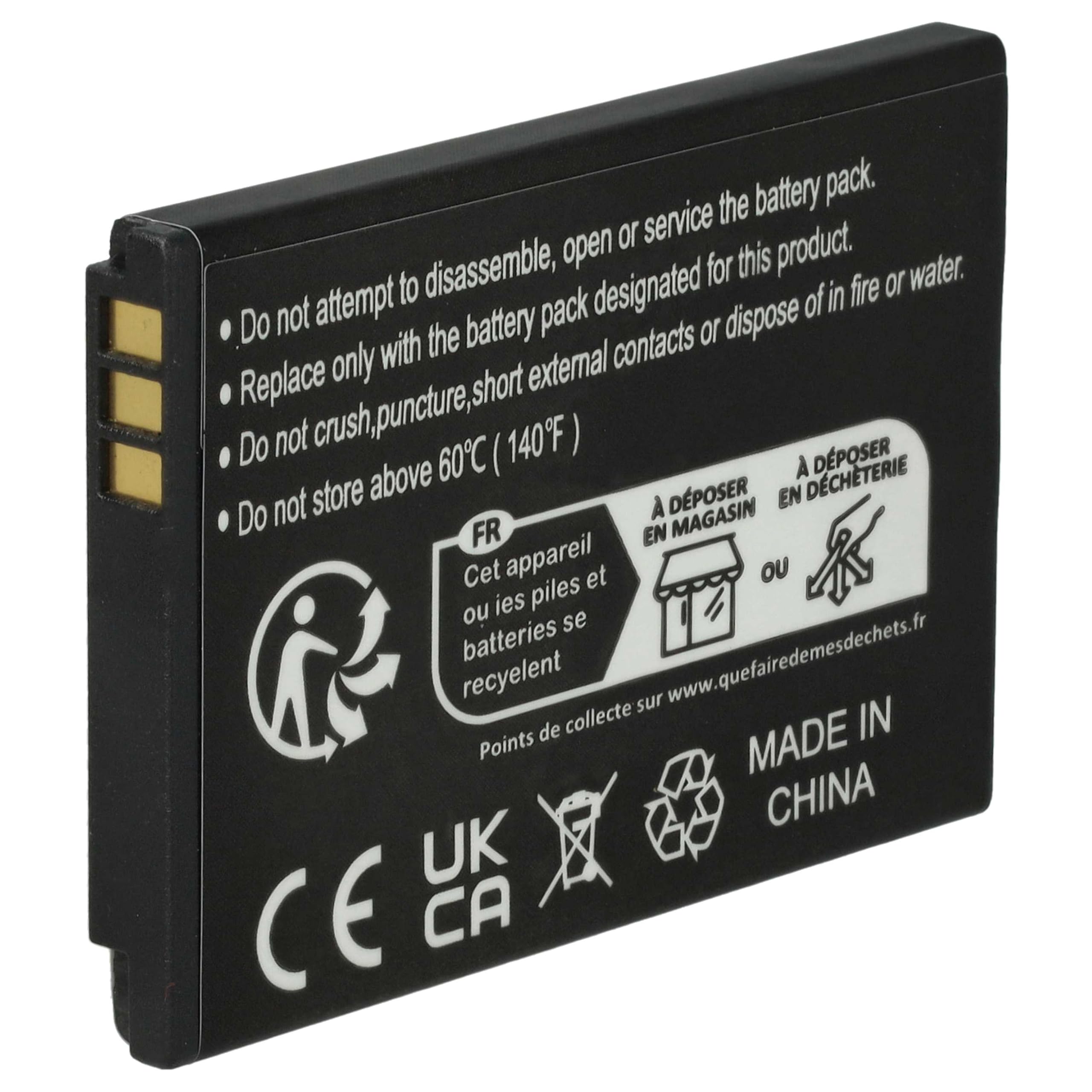 vhbw Batteria Doro Primo 413 Smartphone 1200mAh Li-Ion