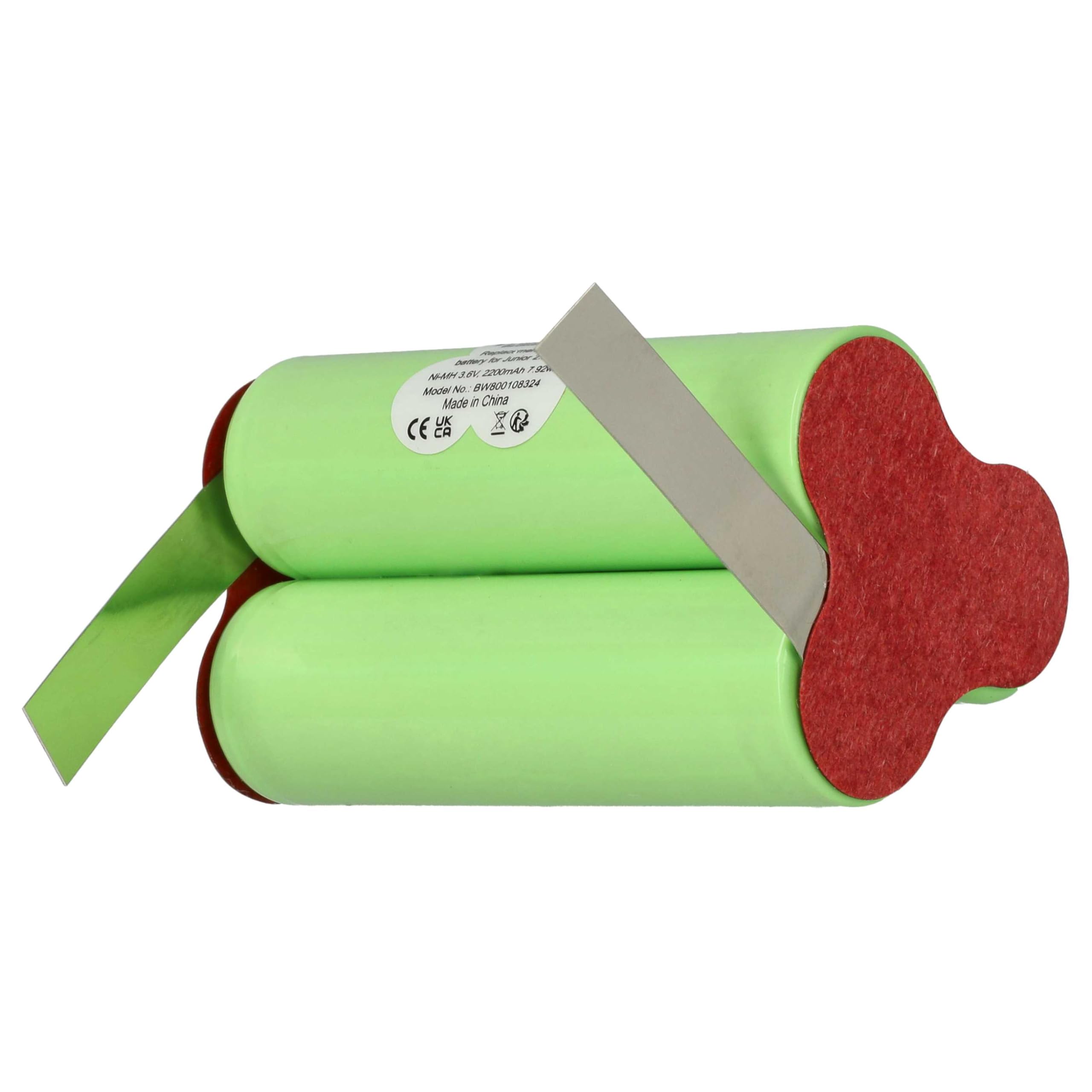 vhbw batteria aspirapolvere Junior 2.0 2000mAh NiMH