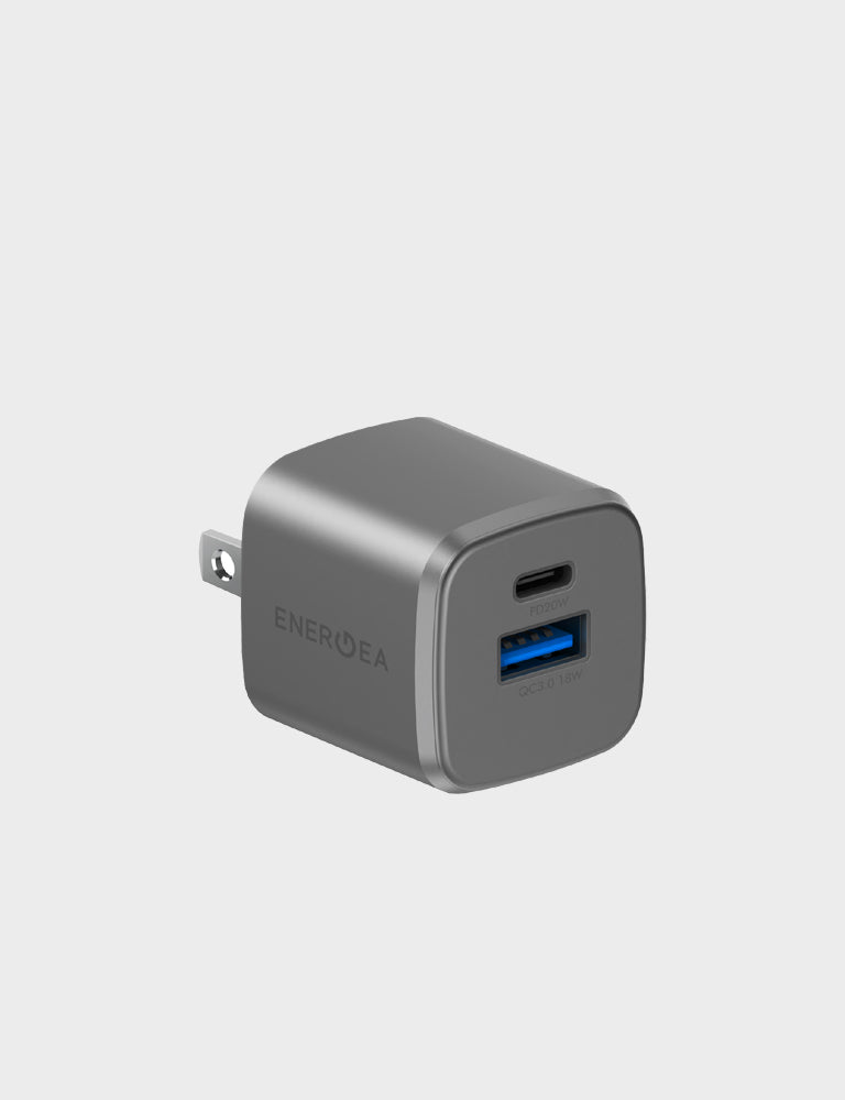 Energea AmpCharge GaN20 caricatore da muro 20W EU Gunmetal