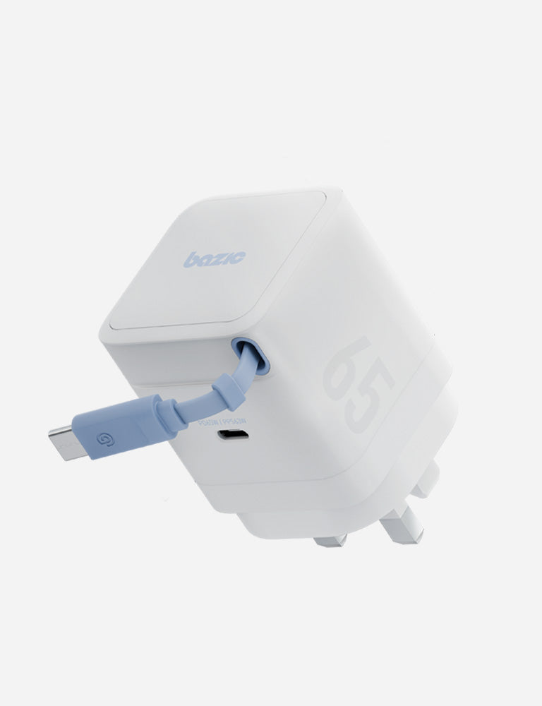 Energea Retrek 65 UK caricatore 65W bianco con cavo