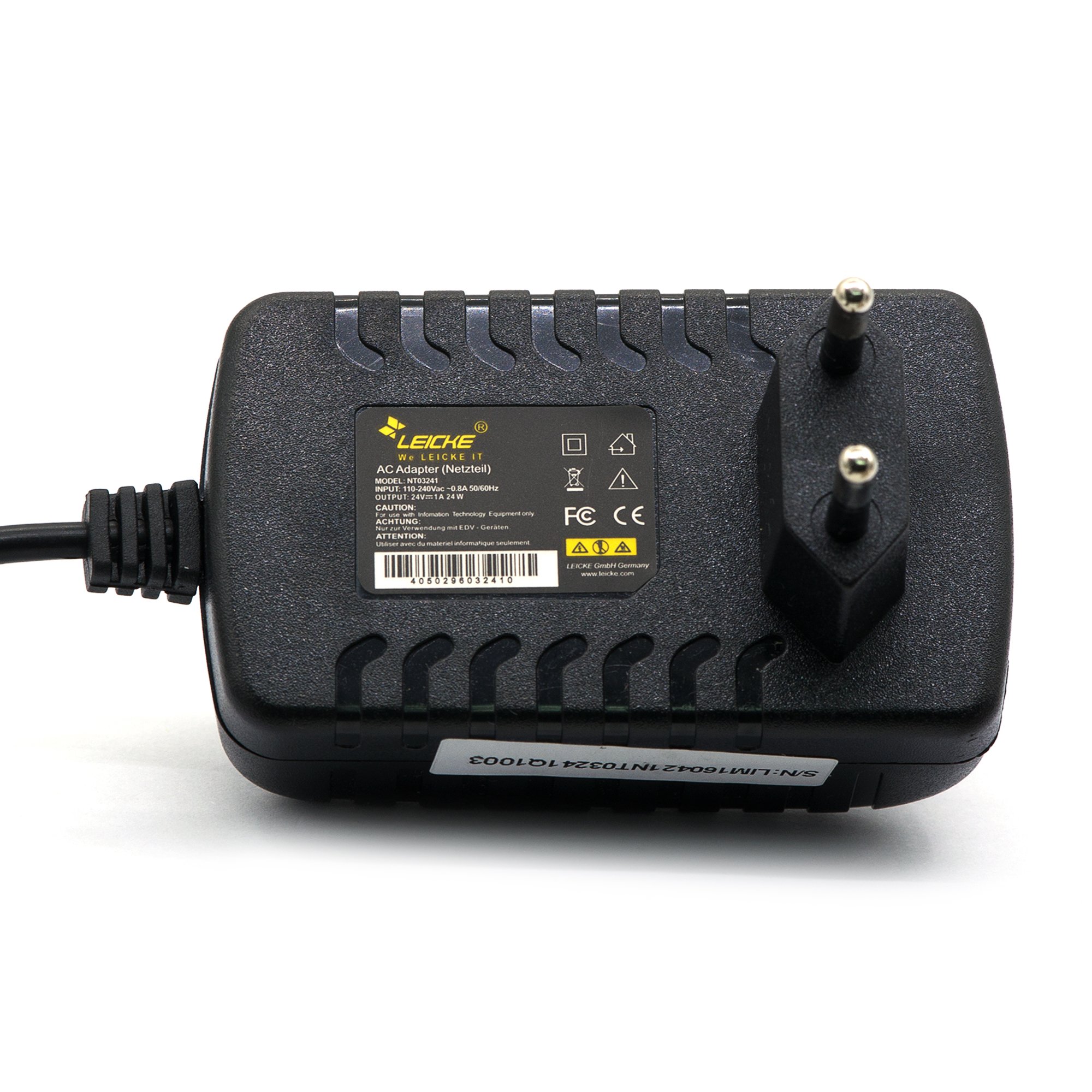 Leicke Alimentatore 24V 1A 24W 5,5x2,5mm