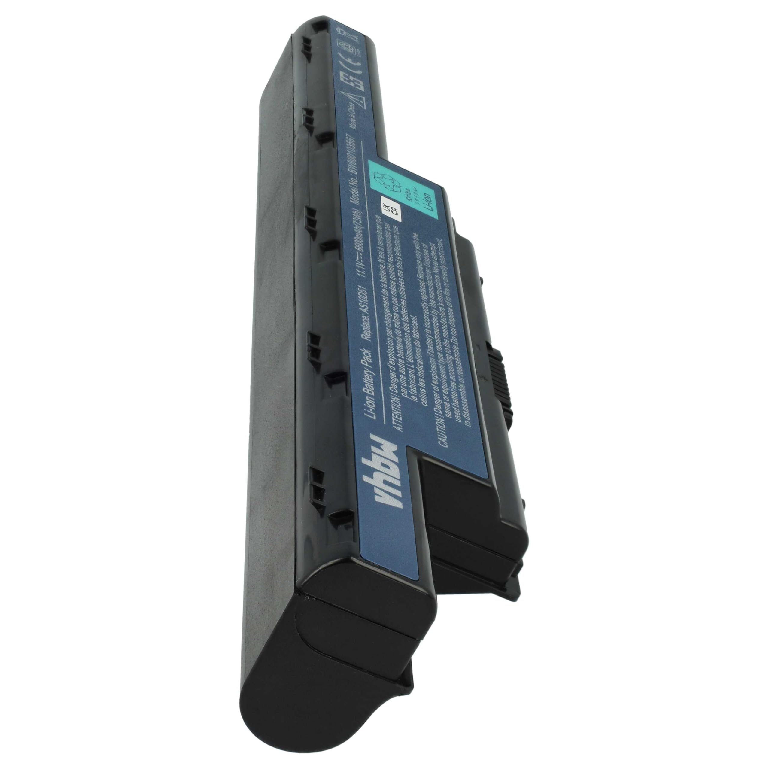 vhbw Batteria notebook AS10D31 6600mAh per Acer TravelMate