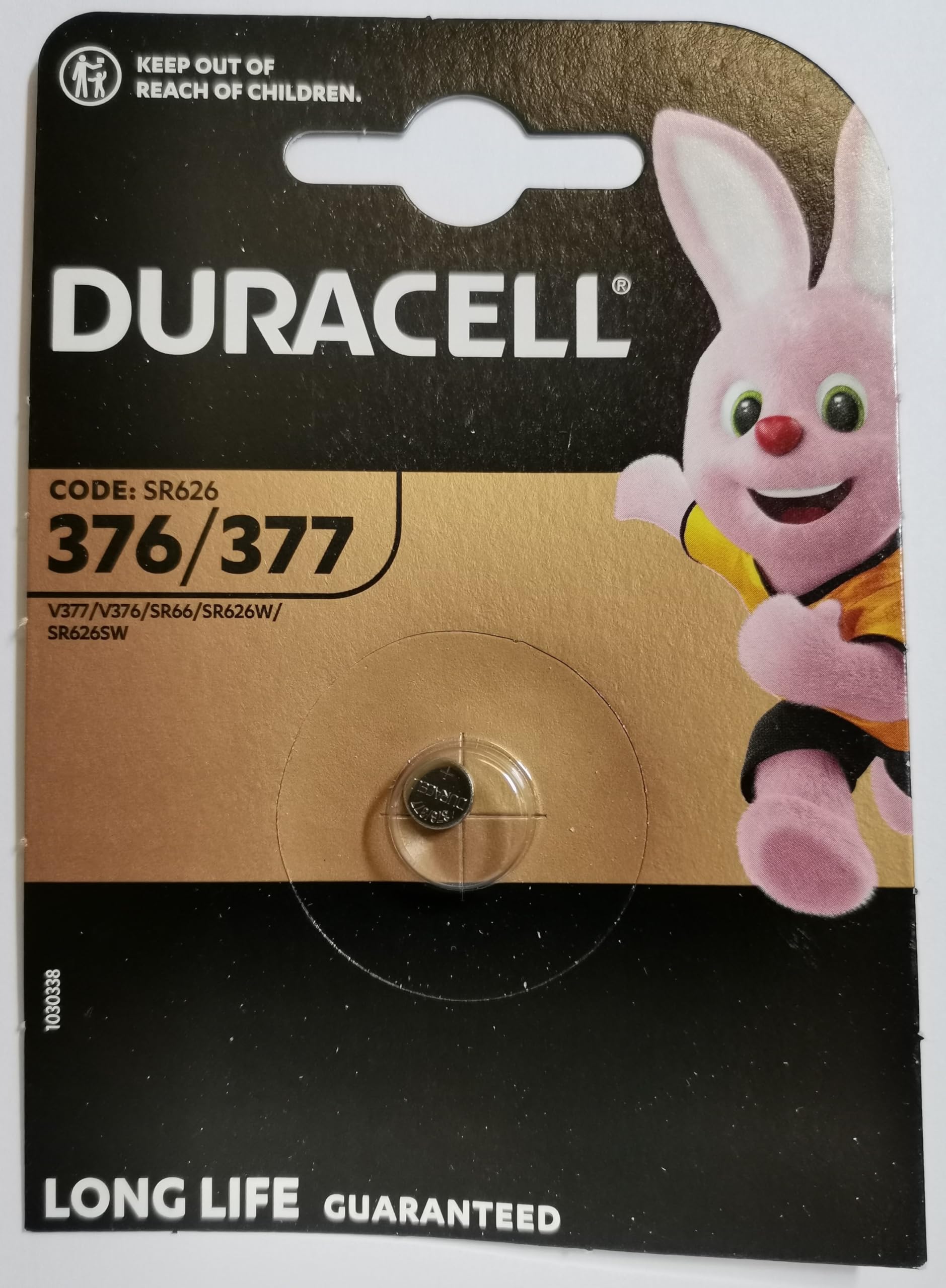 Duracell 377 SR626SW Pila orologio argento 2 pezzi