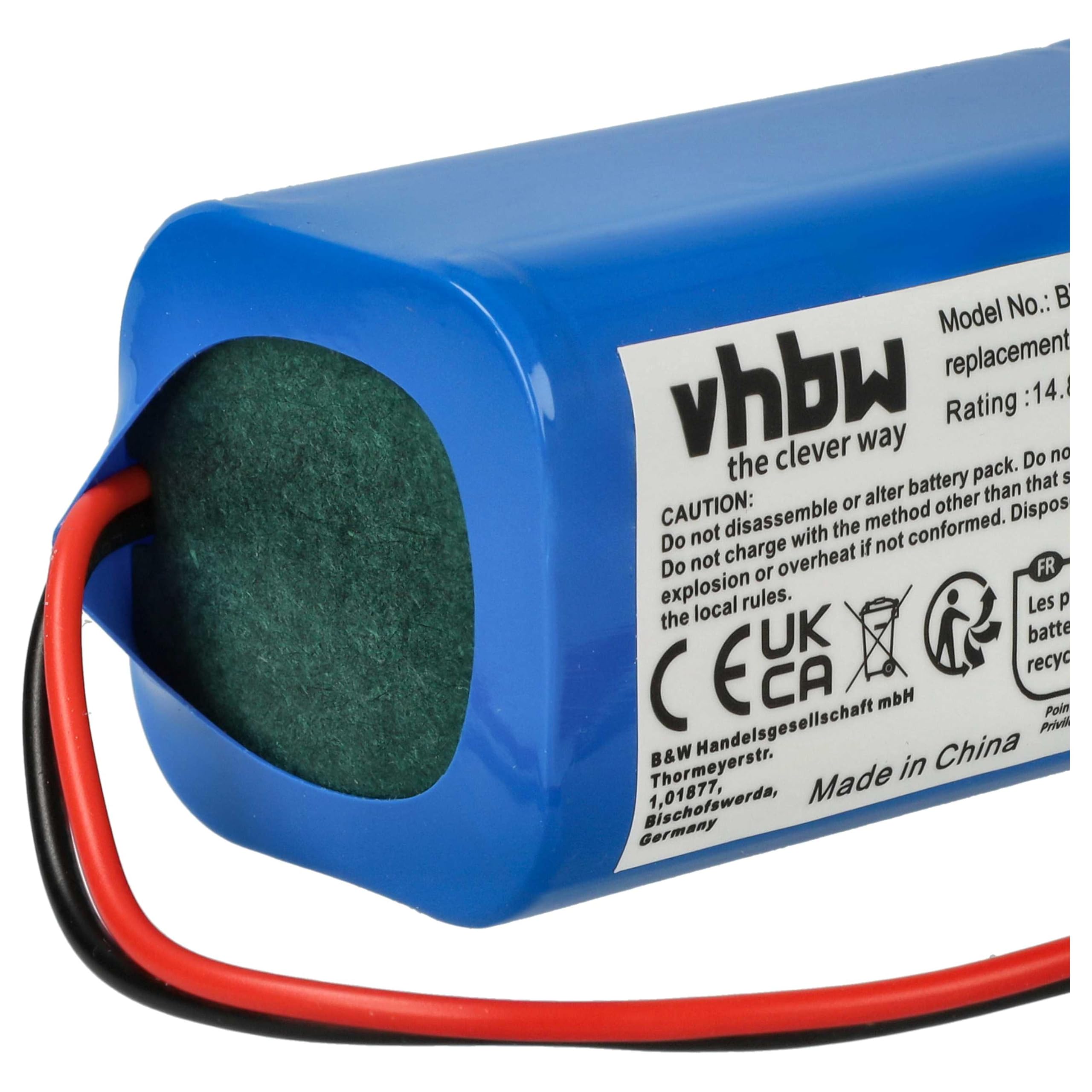 vhbw Batteria per Dibea D960 GT200 2600mAh 14,8V